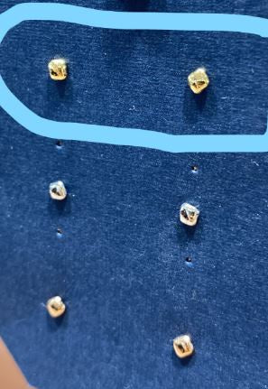 Gold simple square studs_1