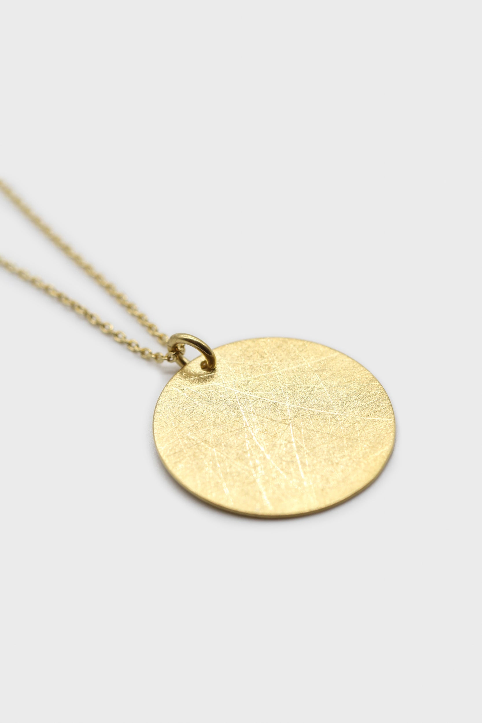 Charm necklace - Gold coin pendant_1