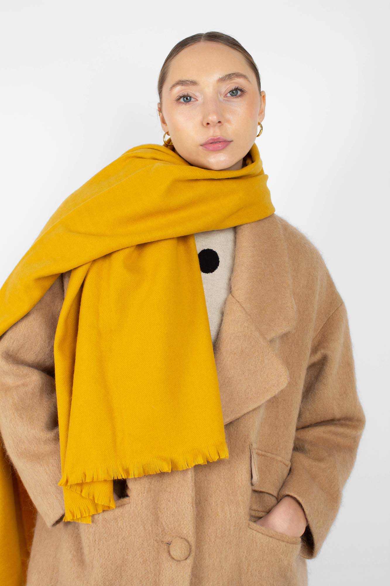Mustard ultra soft classic scarf_2