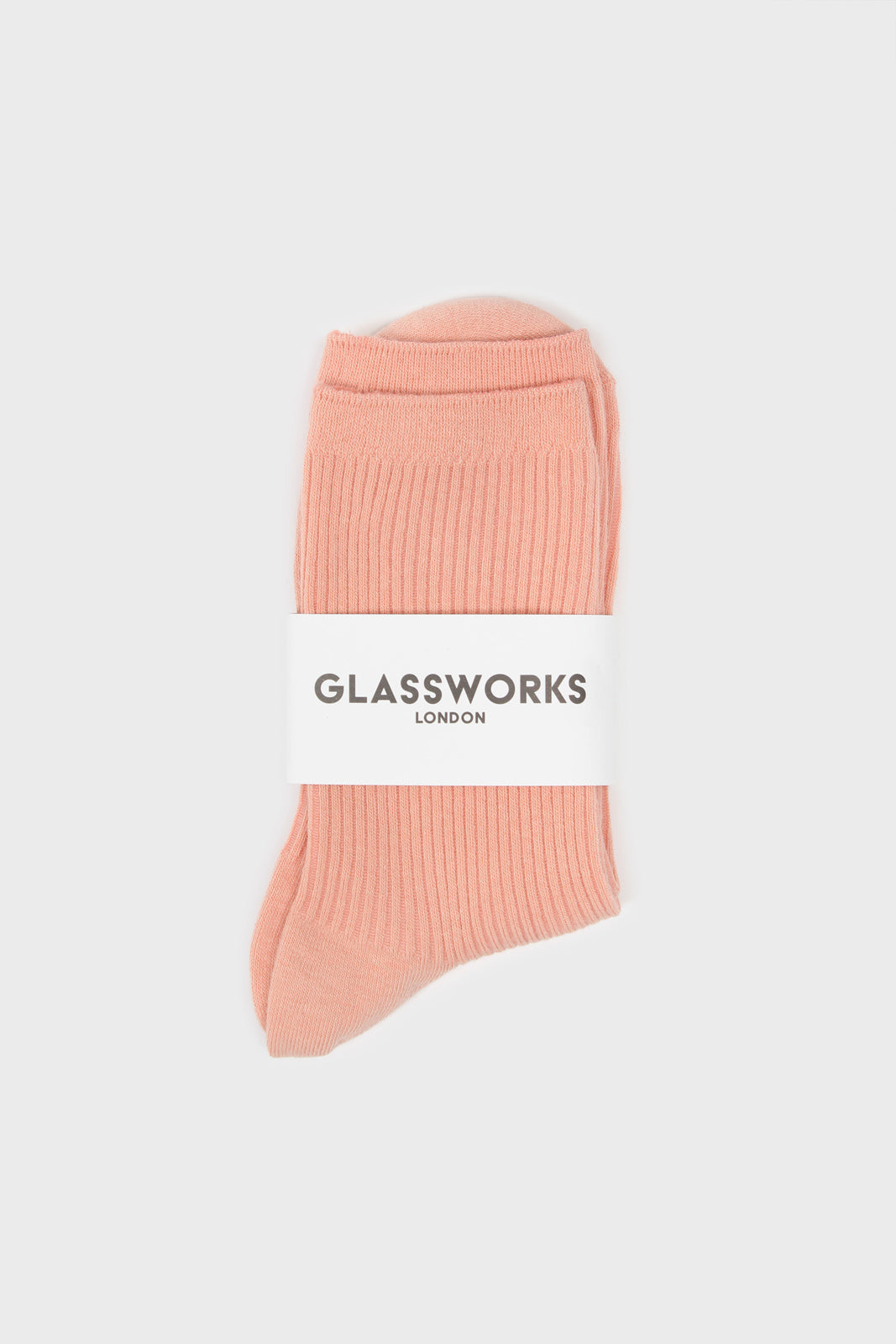 Baby pink classic ribbed socks_3