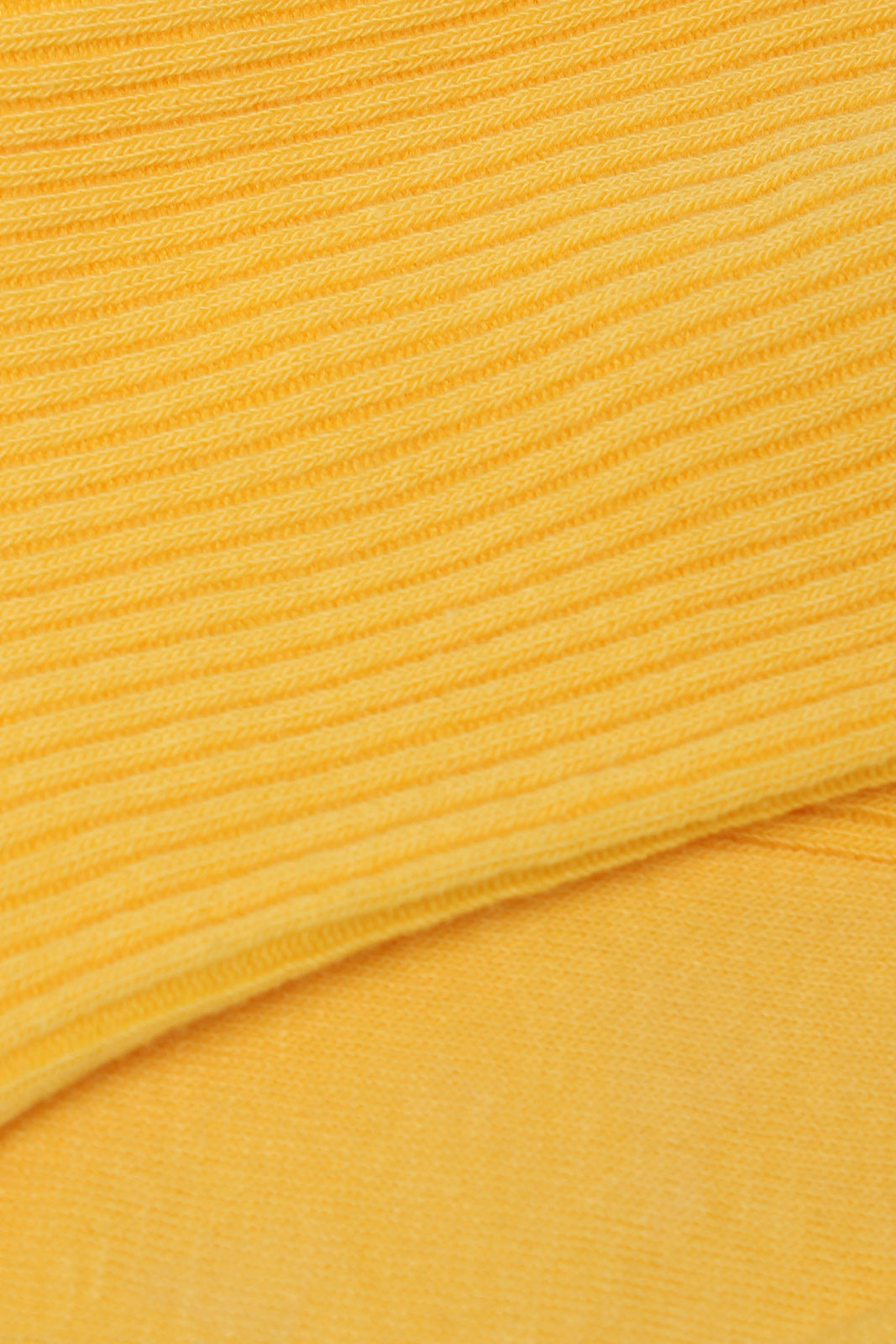 Bright yellow classic ribbed socks_5