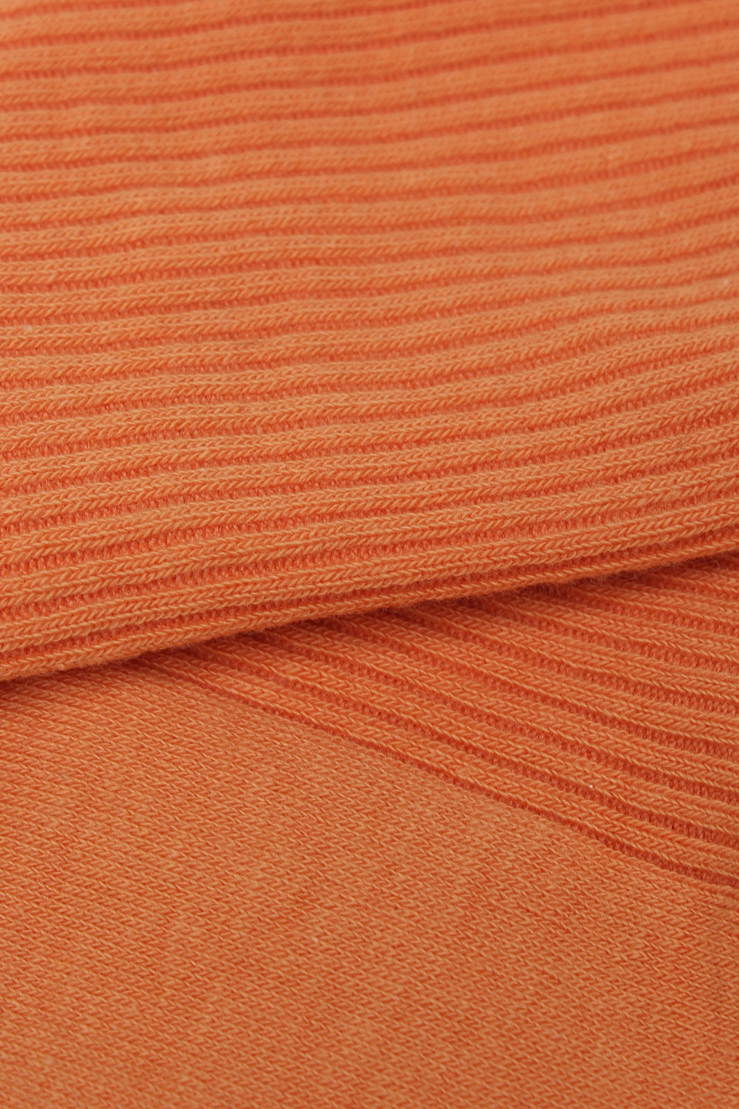 Orange classic ribbed socks_5