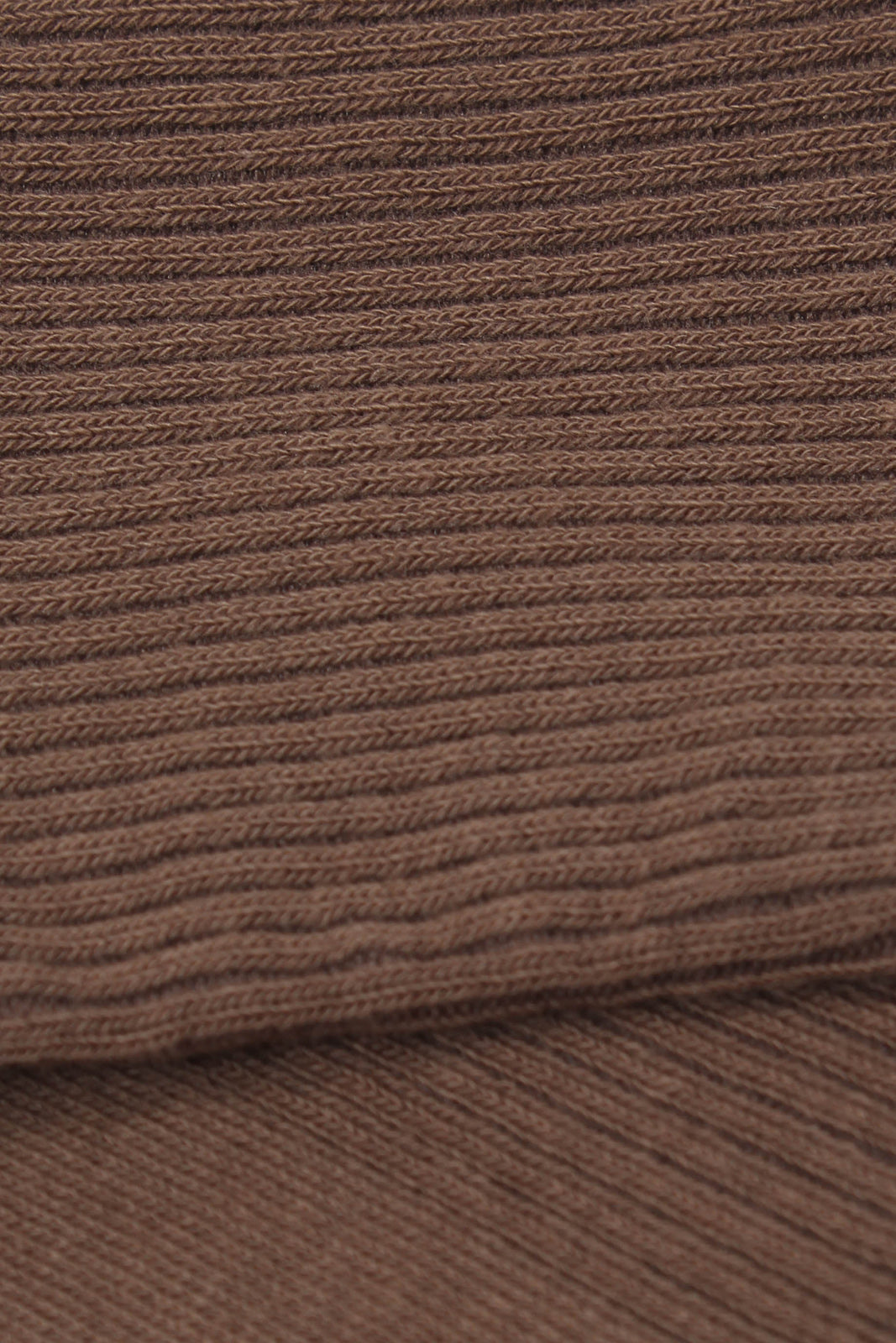 Cocoa brown classic ribbed socks_5