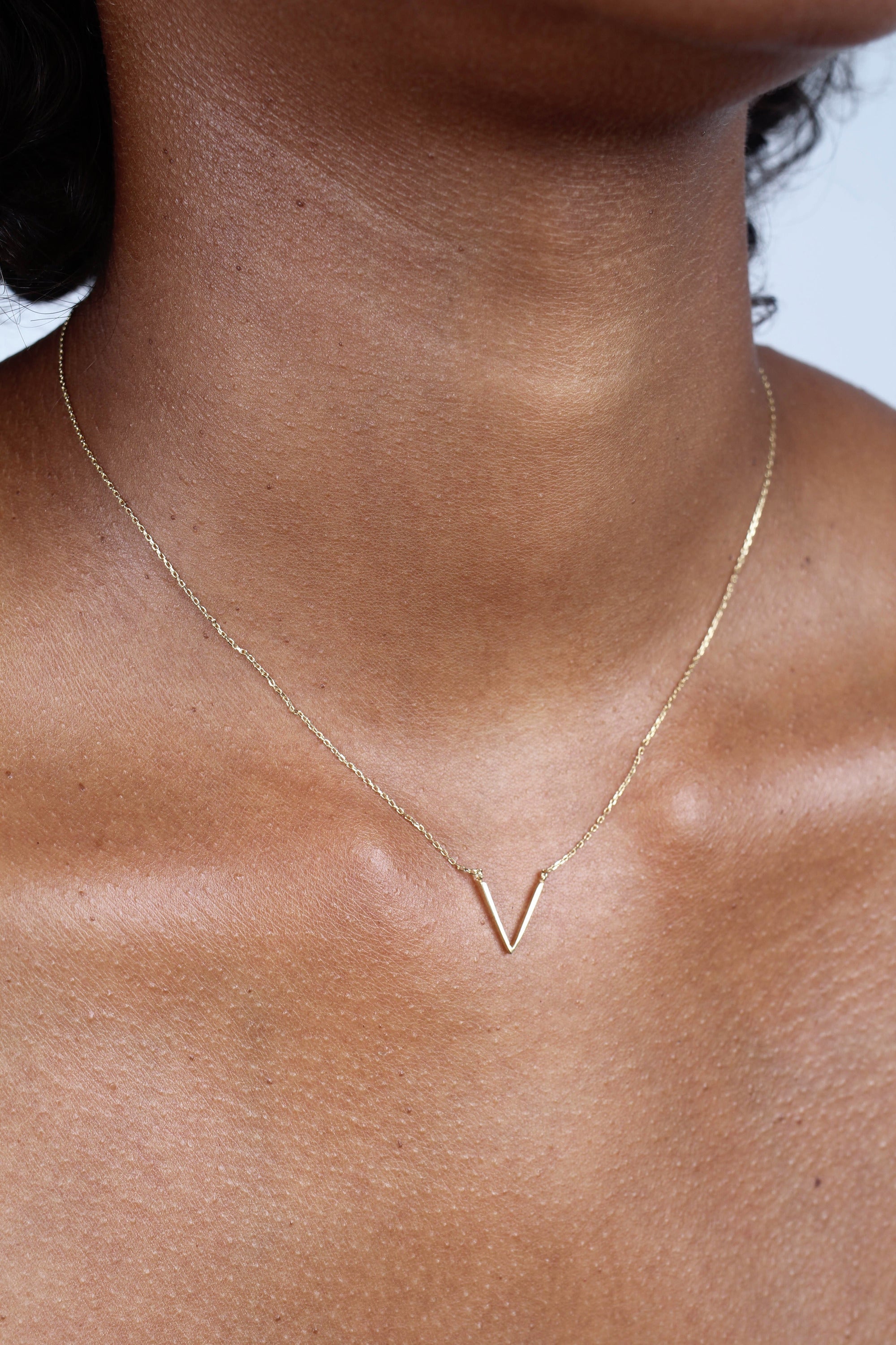 Charm necklace - Gold plunging V_3