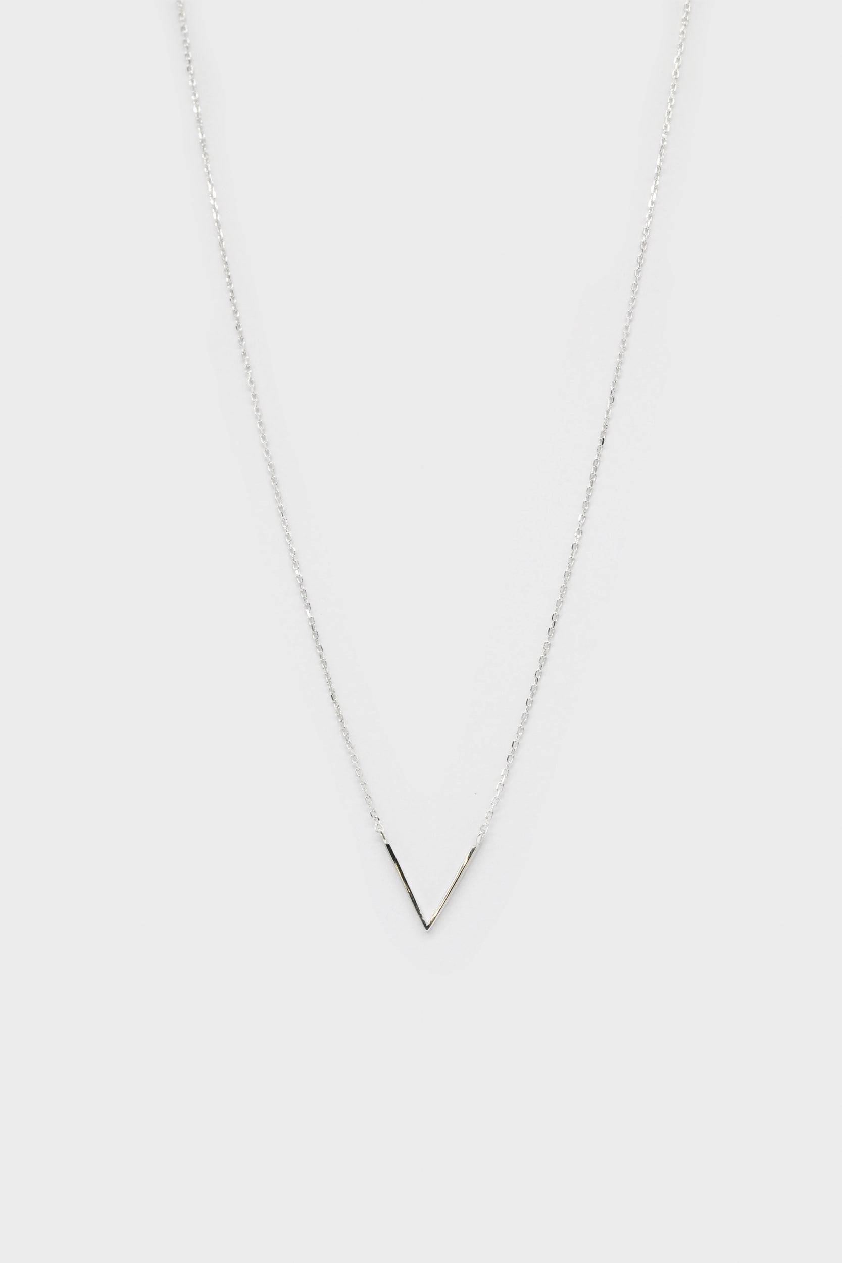 Charm necklace - Silver plunging V_4