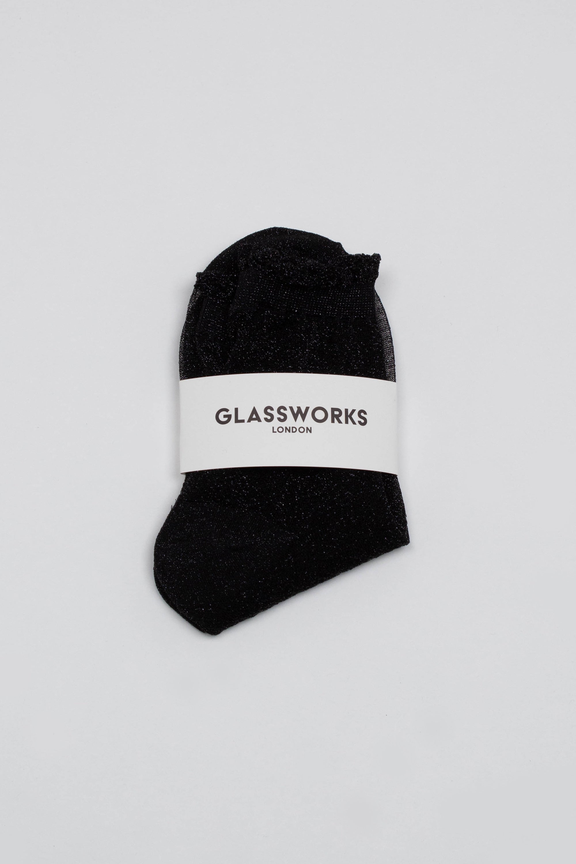 Black glitter superstar socks_7