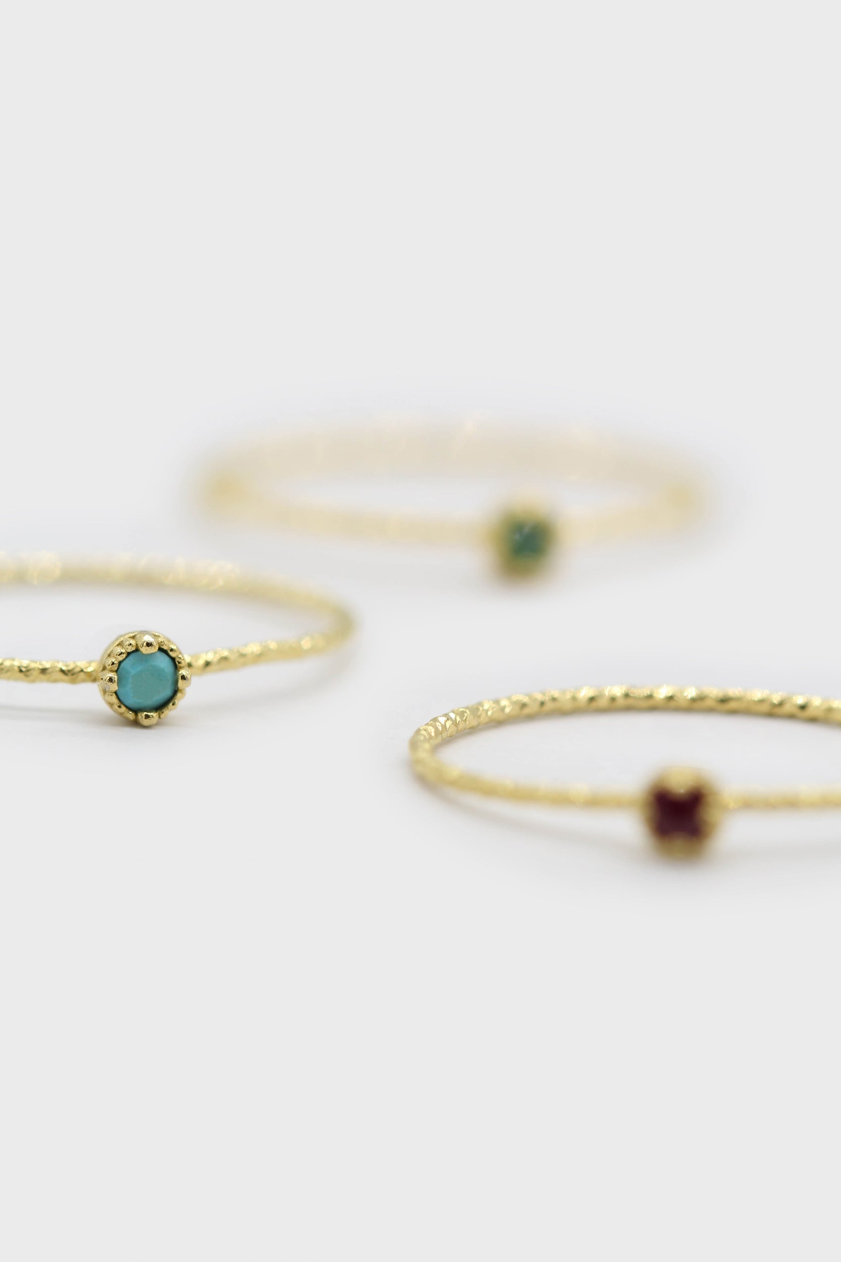 Gold genuine tanzanite birthstone ring / Dec - indigo blue_2