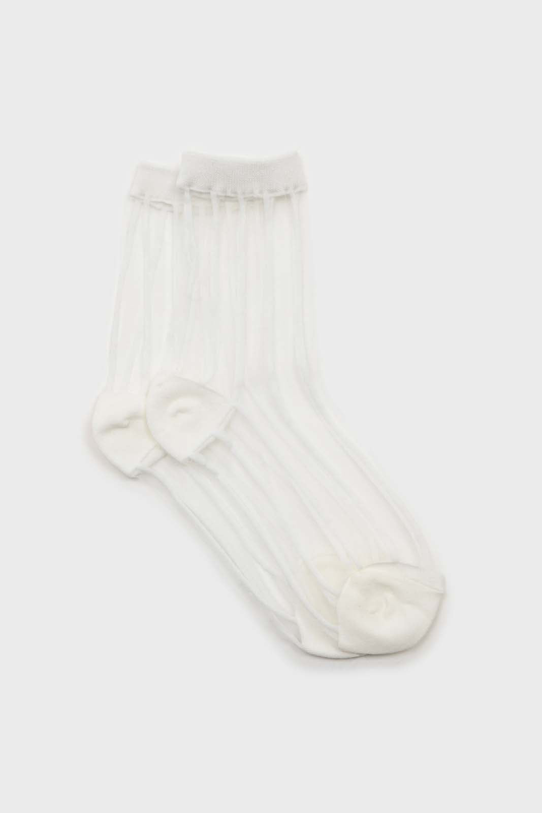 White sheer referee stripe socks_1