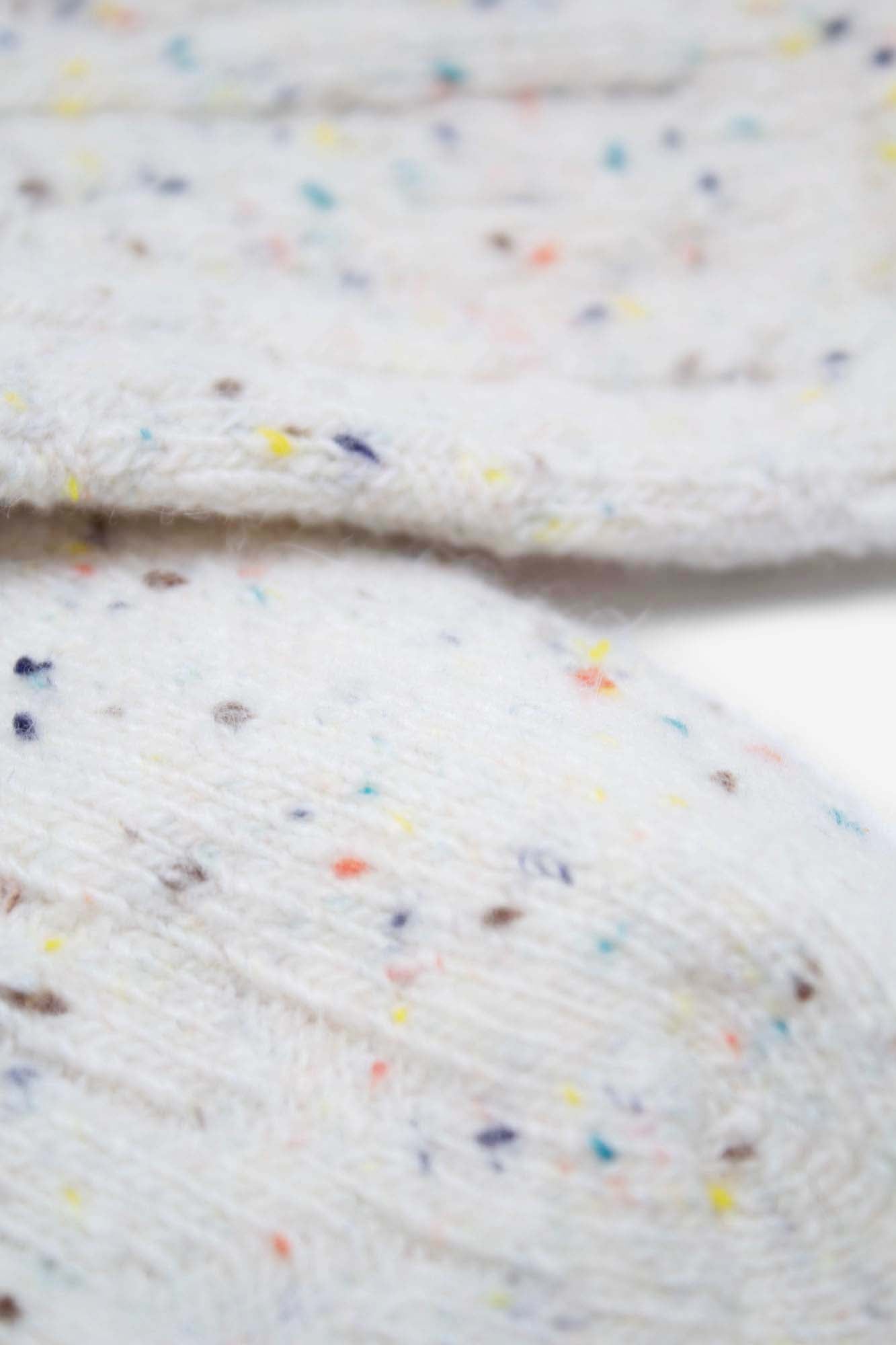 Ivory rainbow fleck thick socks_2