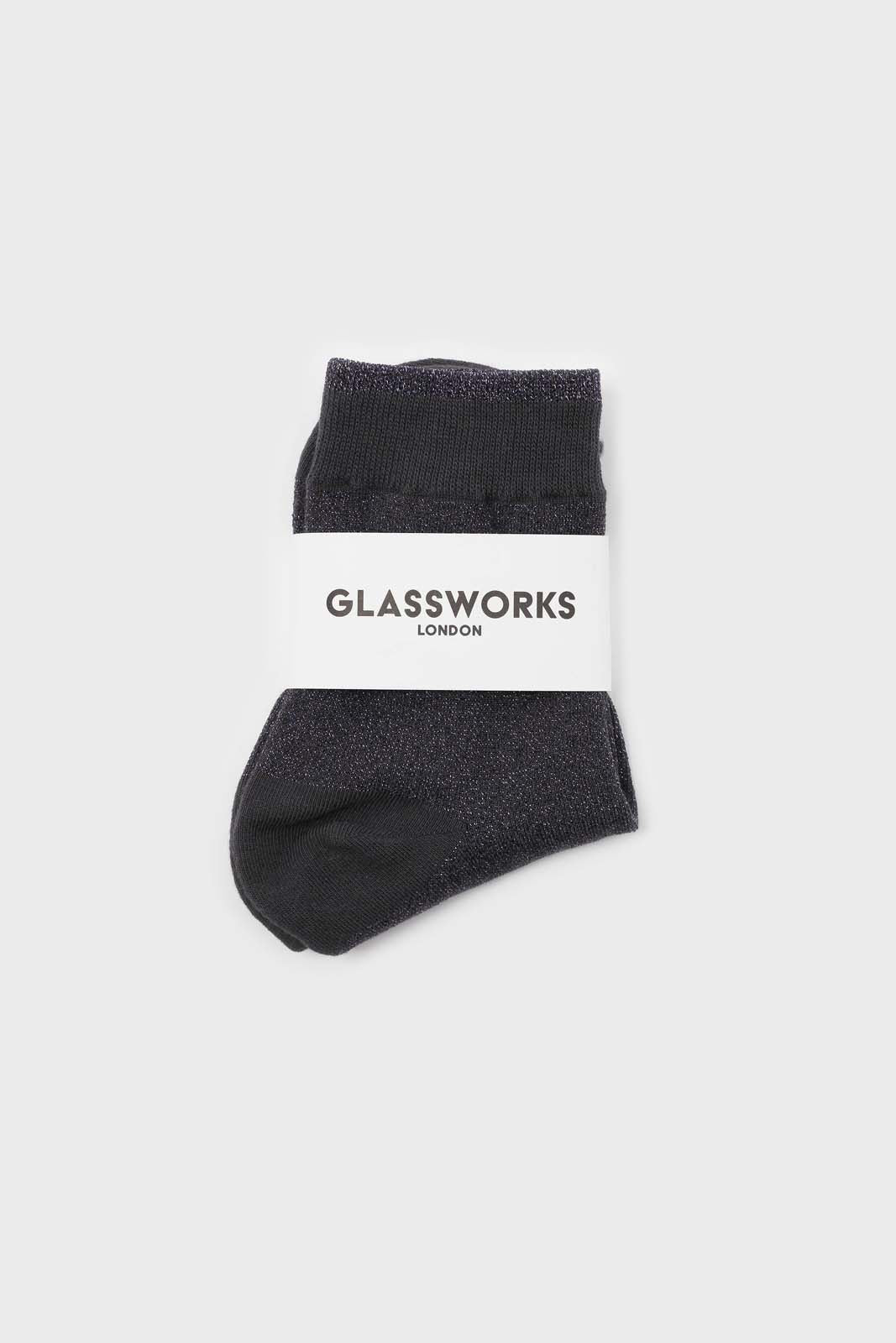 Purple metallic tiny stripe socks_3