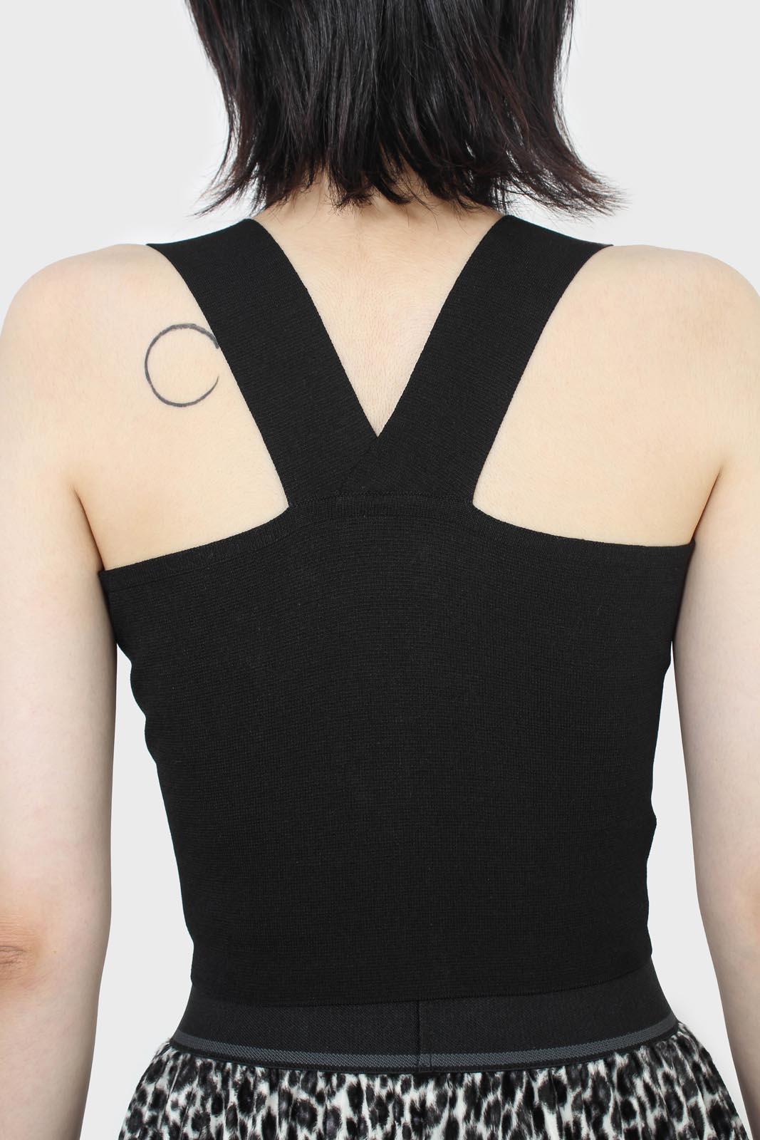 Thick strap cross back knit tank_2