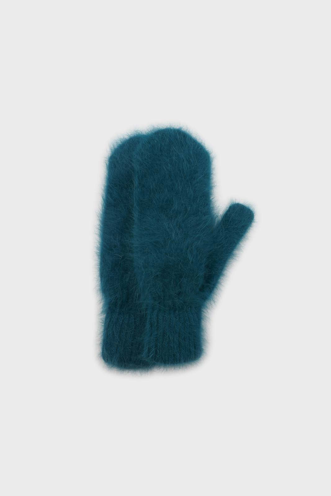 Teal mohair mittens_3