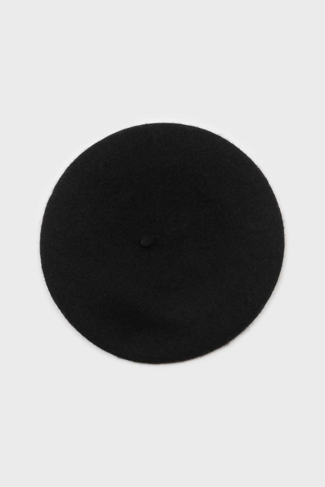 Black wool beret_1
