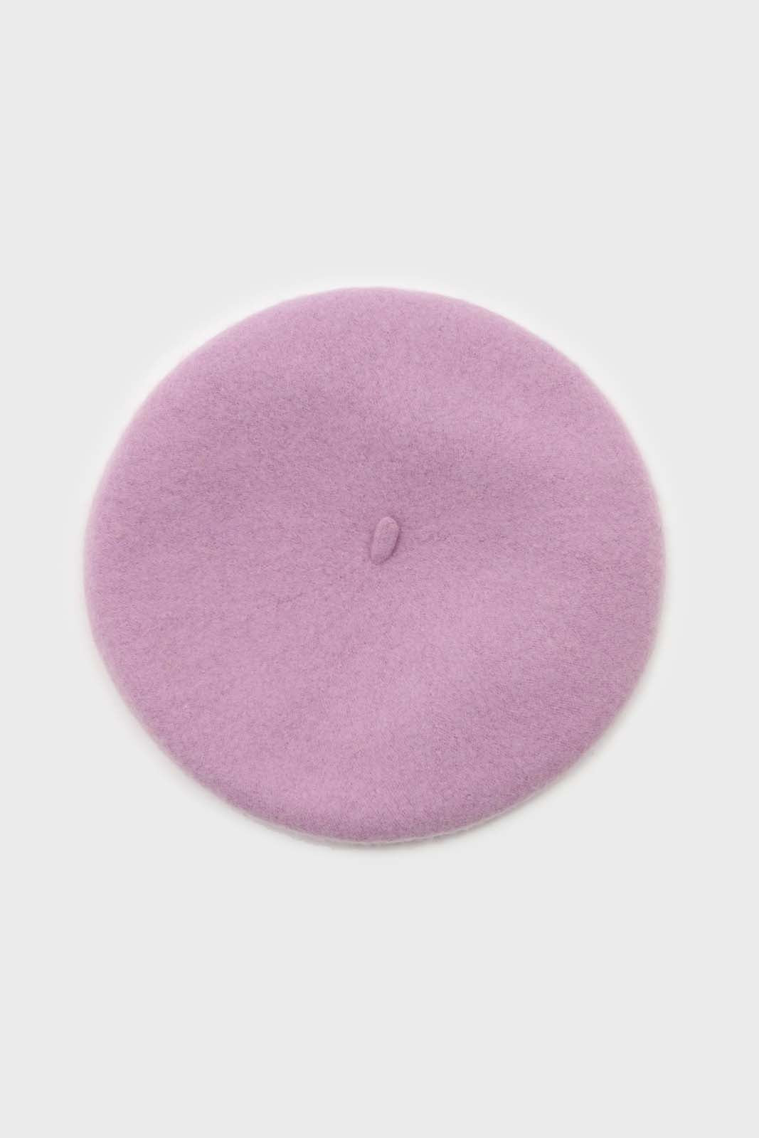 Lilac wool beret_1