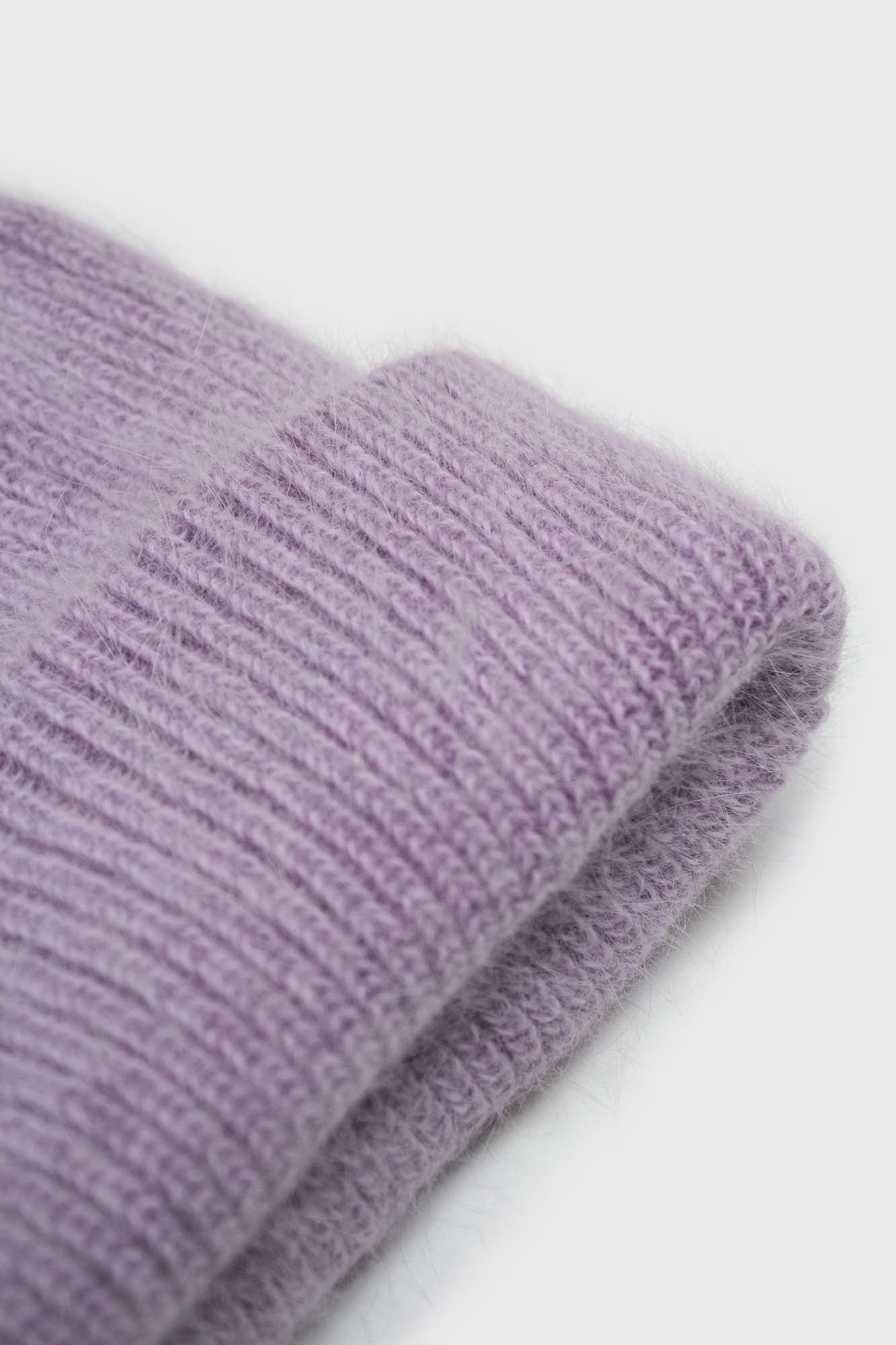 Lilac mohair beanie hat_3