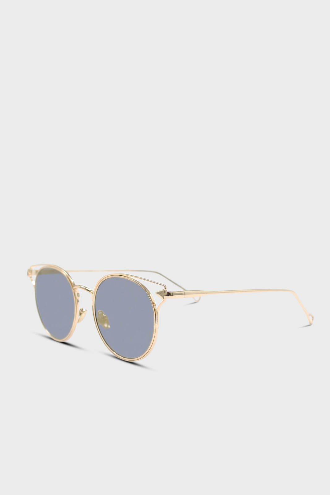 Gold wire rim peek side cateye sunglasses_3