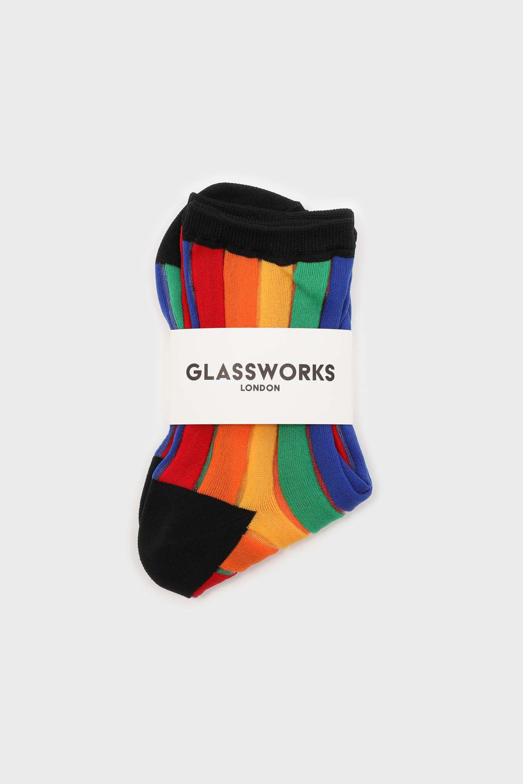 Rainbow sheer vertical striped socks_4