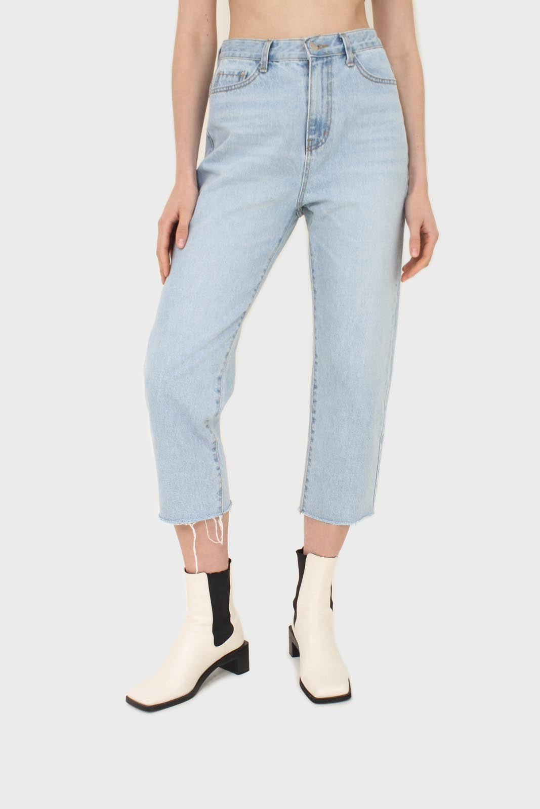 Light blue slit boyfriend jeans - 770_7