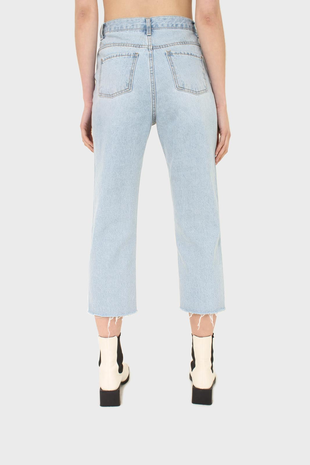 Light blue slit boyfriend jeans - 770_8