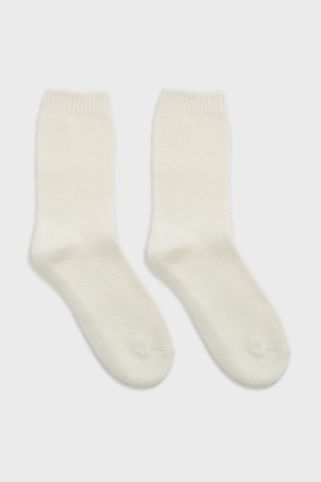 Ivory angora smooth socks_4