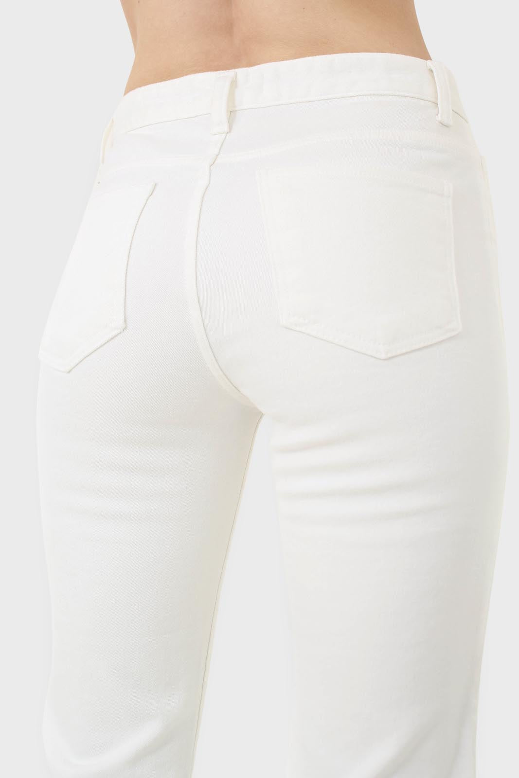 White cut bottom boyfriend jeans - 2305_2
