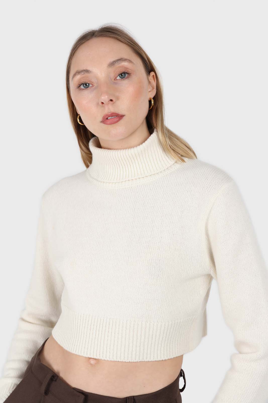 Ivory wool cropped turtleneck jumper_7