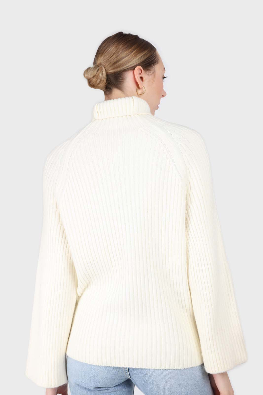 Ivory wool shaped rib turtleneck jumper_2