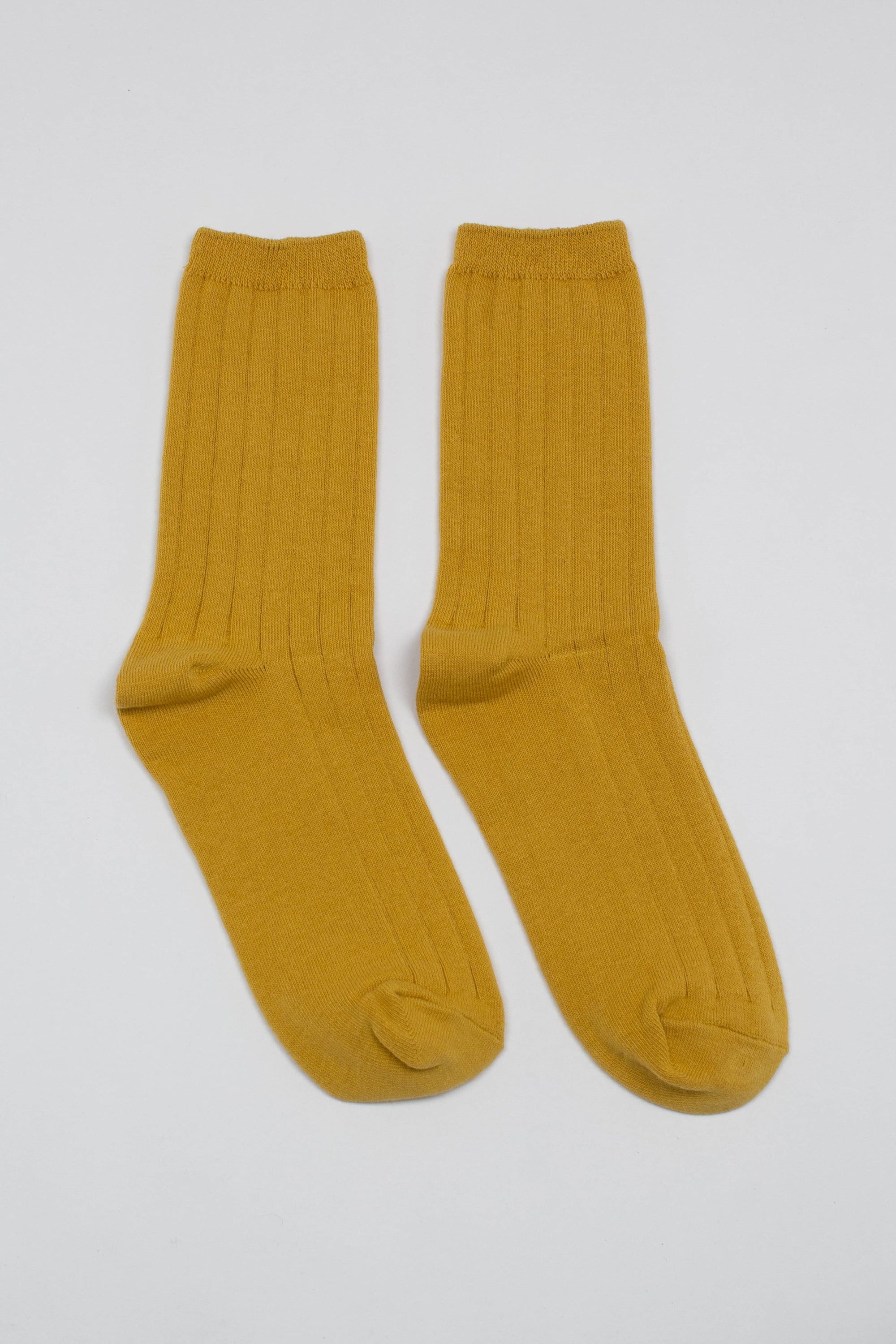 Mustard giant rib socks_6