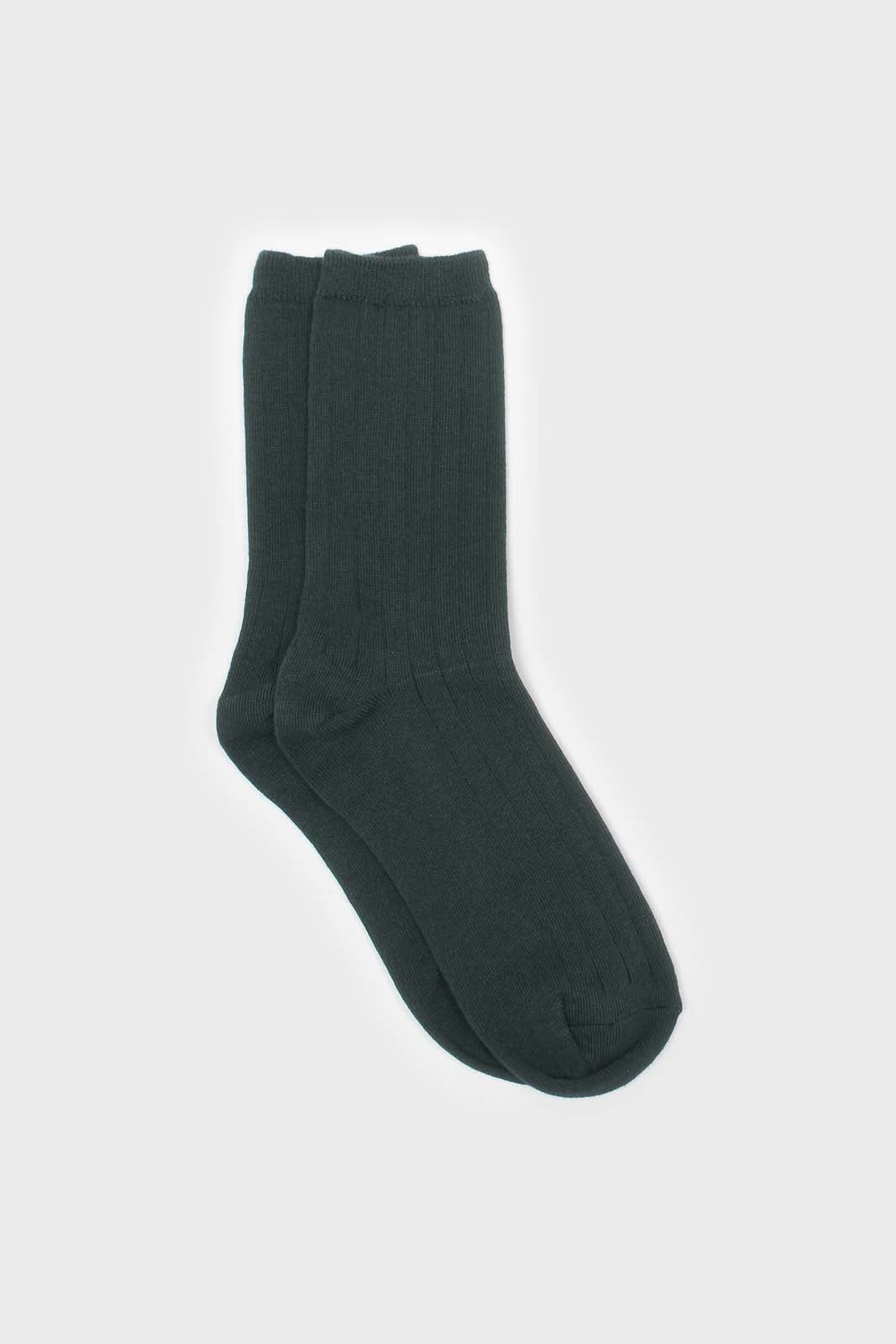 Teal giant rib socks_1