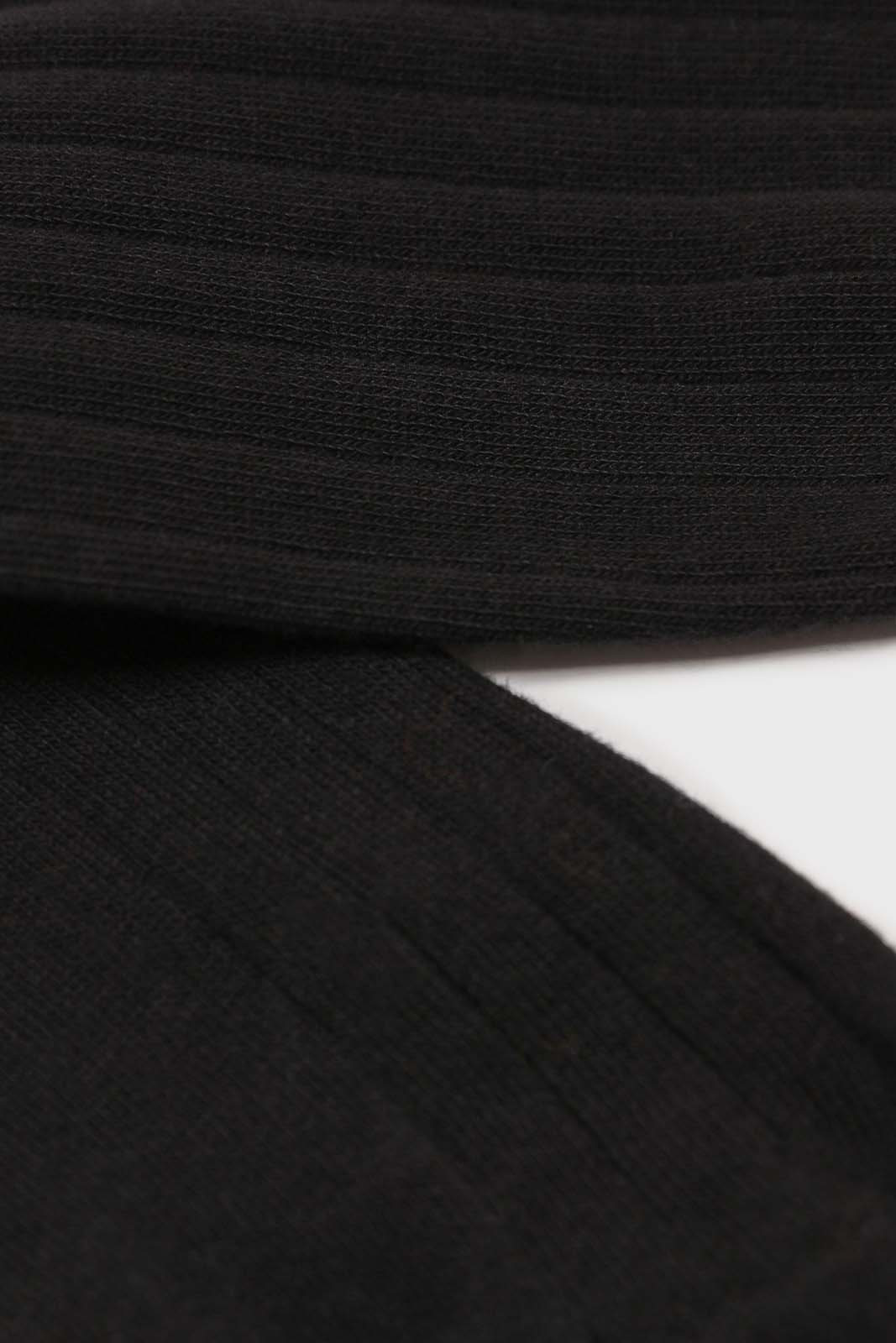 Black giant rib socks_2