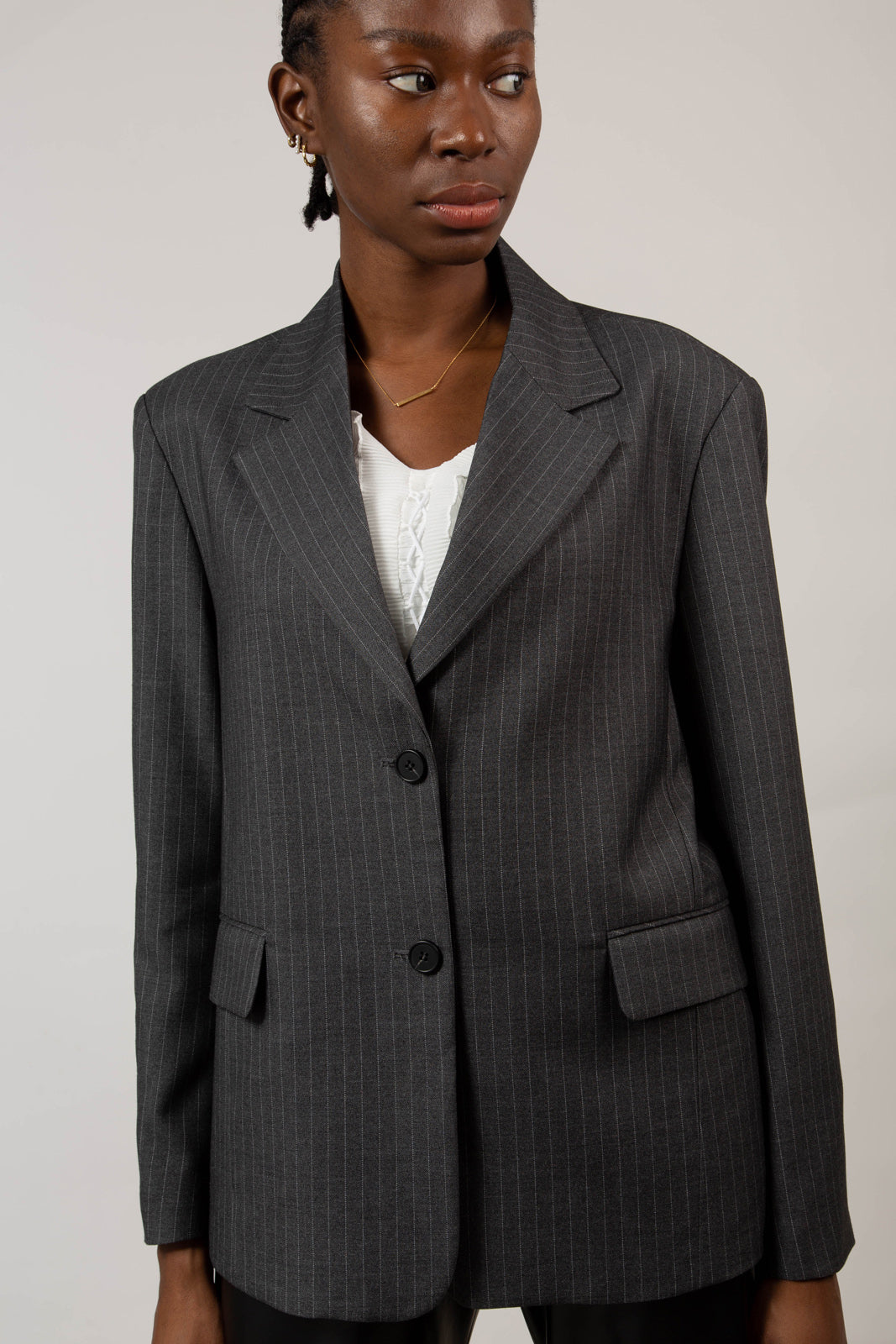 Grey pinstripe single breasted blazer_1