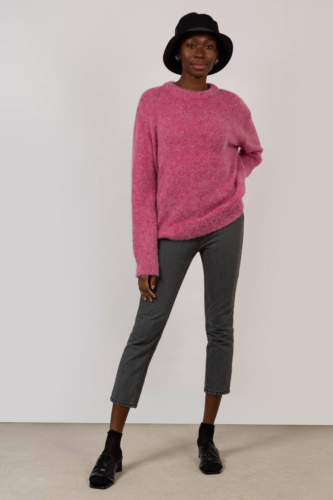 Bright pink alpaca blend jumper_7