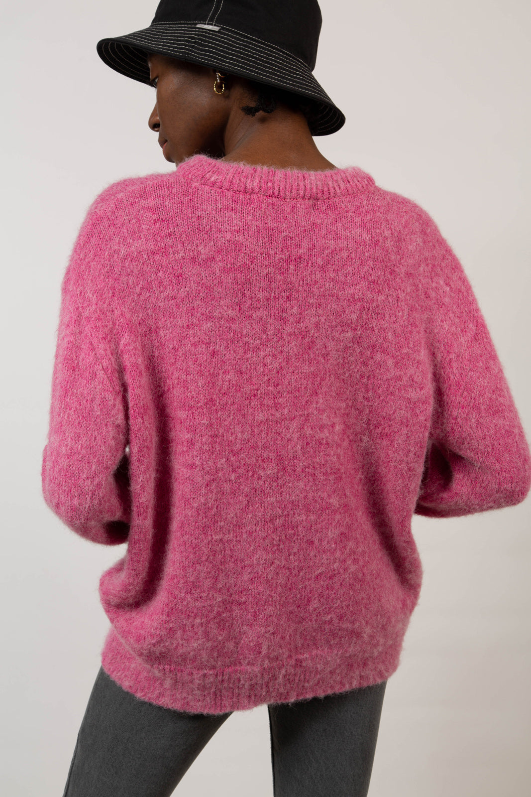 Bright pink alpaca blend jumper_4