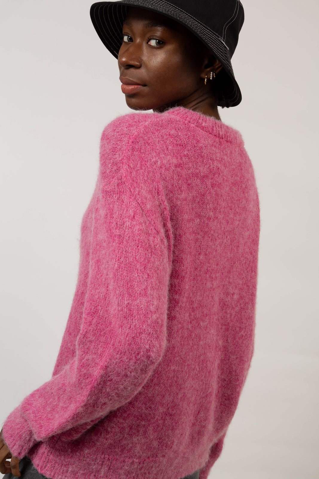 Bright pink alpaca blend jumper_5