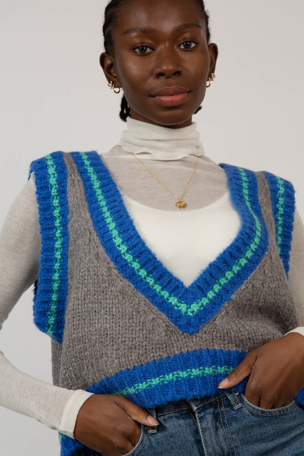 Ivory wool blend fitted turtleneck_12