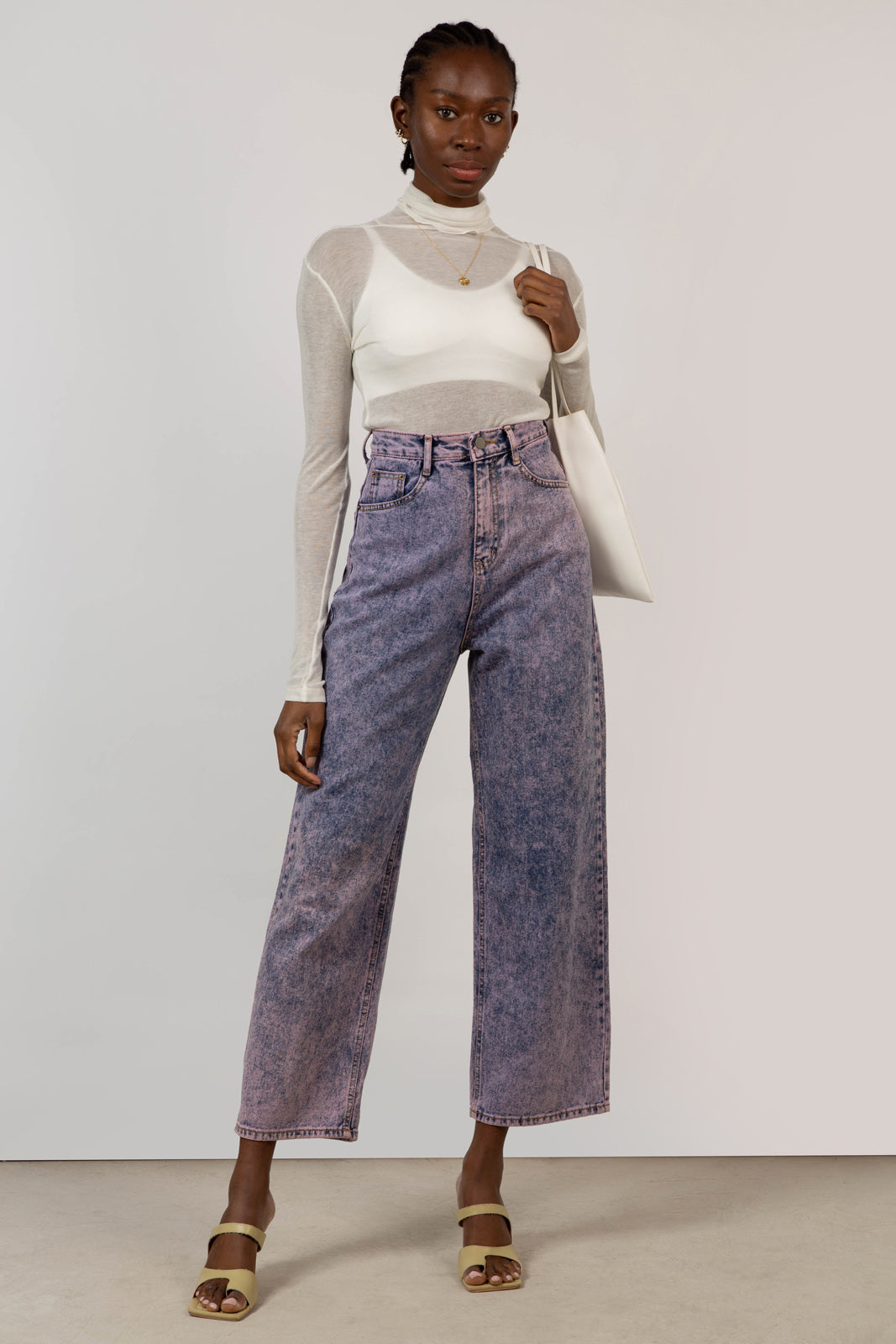 Ivory wool blend fitted turtleneck_2