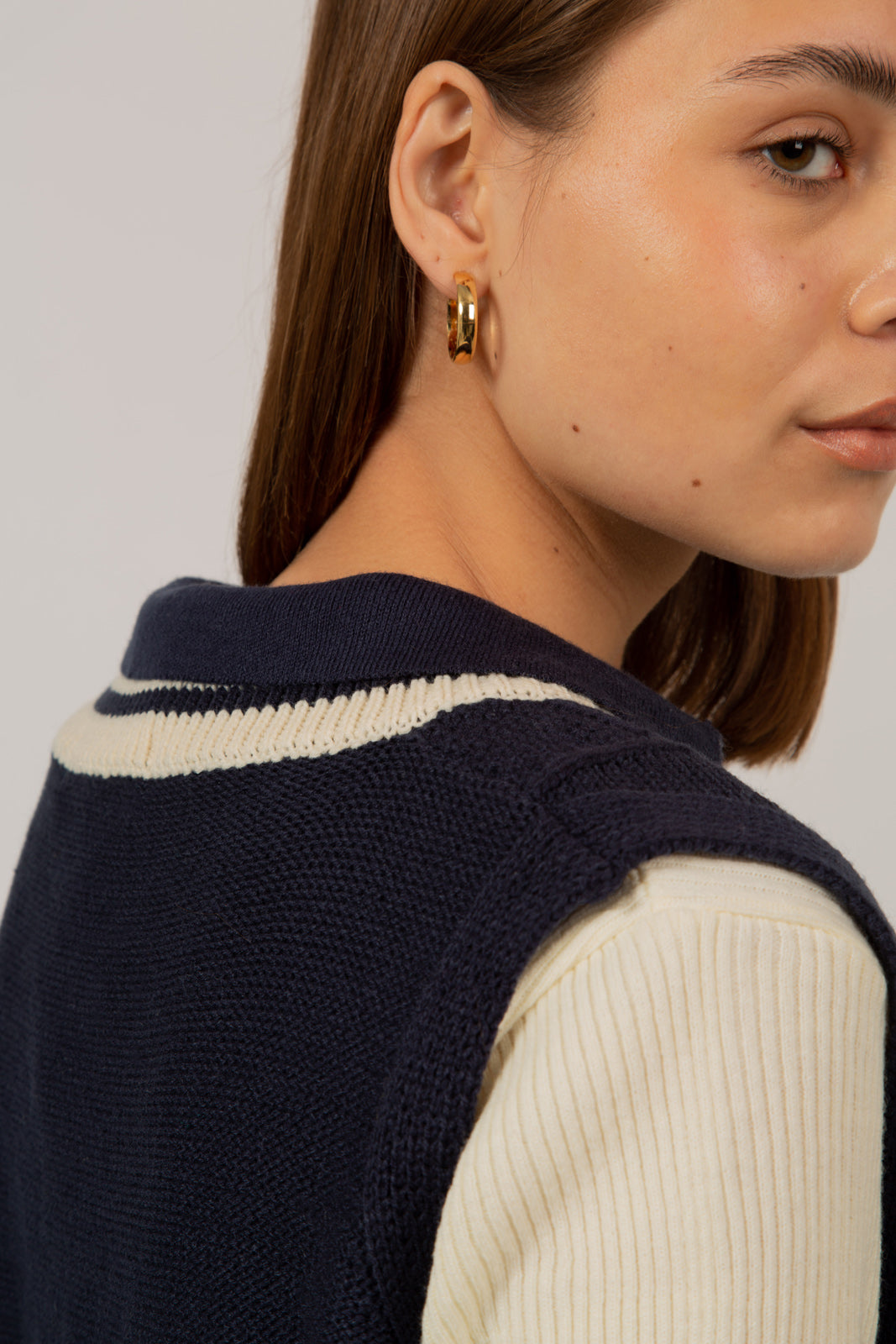 Navy and ivory varsity trim sweater vest_6