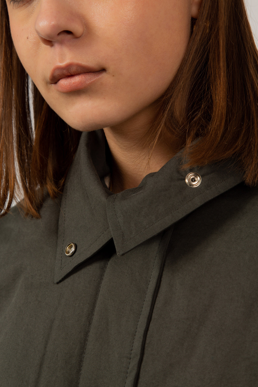 Charcoal teddy lined cinch back parka_13