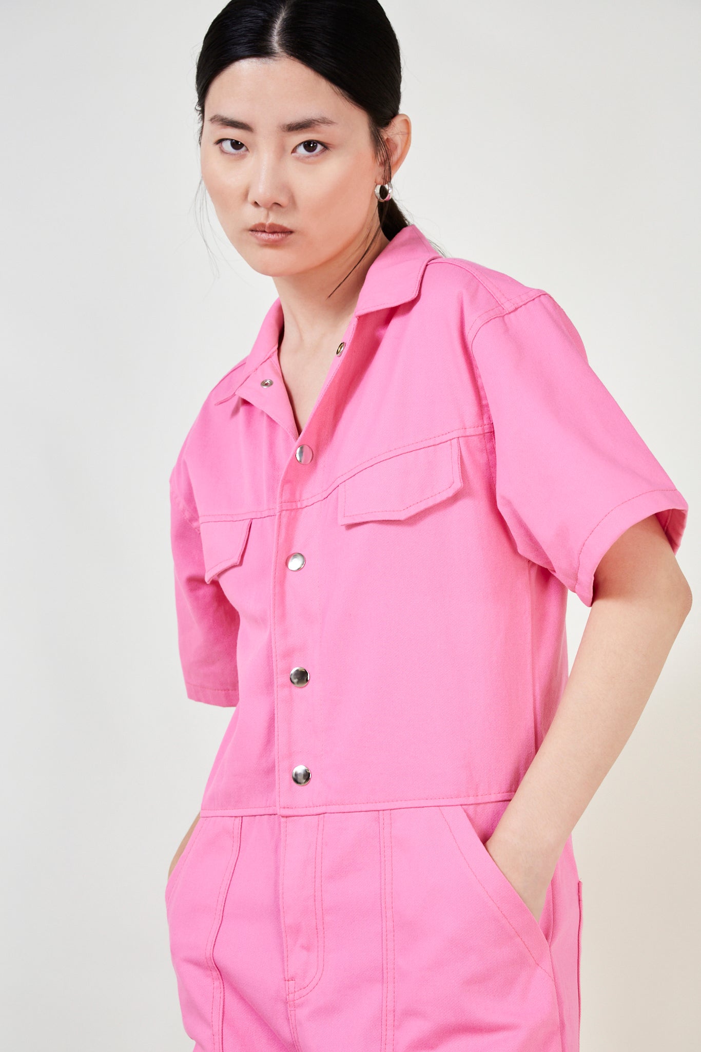 Bright pink boiler suit_3