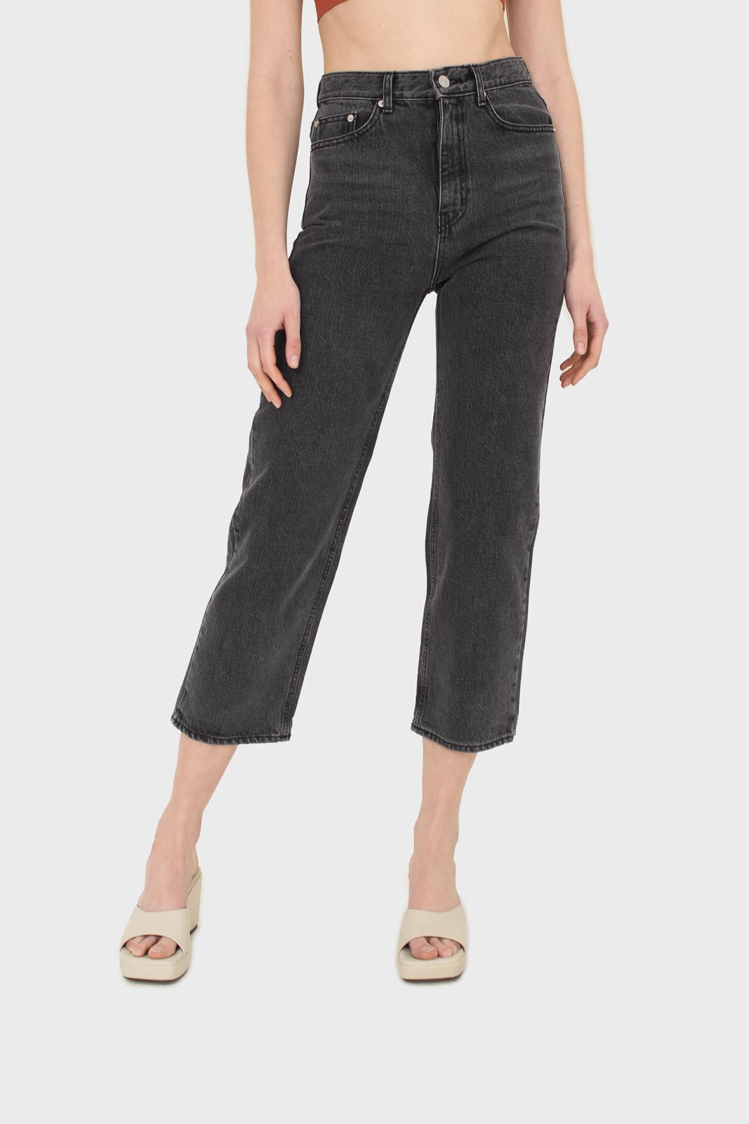 Washed black loose fit jeans - 5128_1