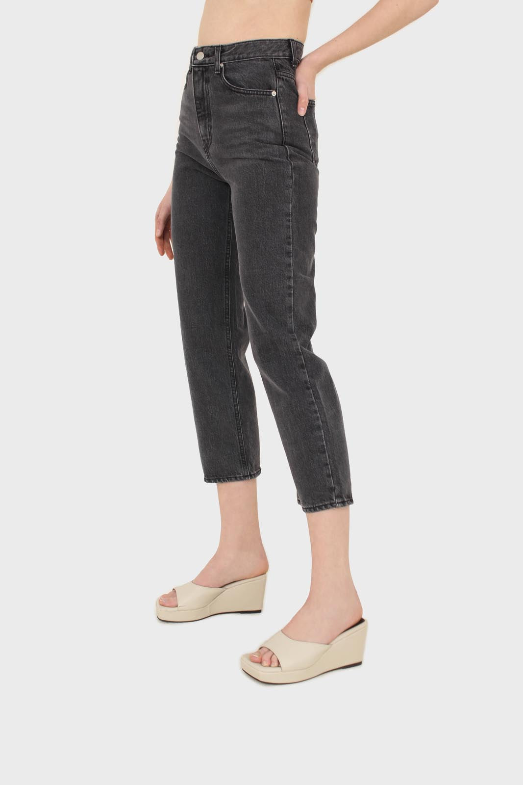 Washed black loose fit jeans - 5128_4