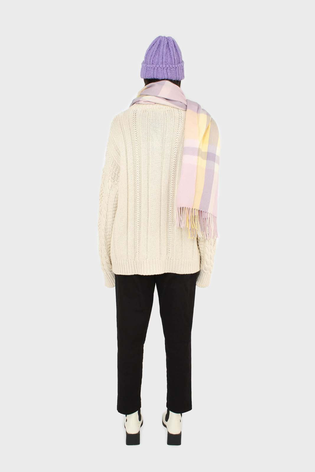 Black dart front loose fit drawstring trousers_5