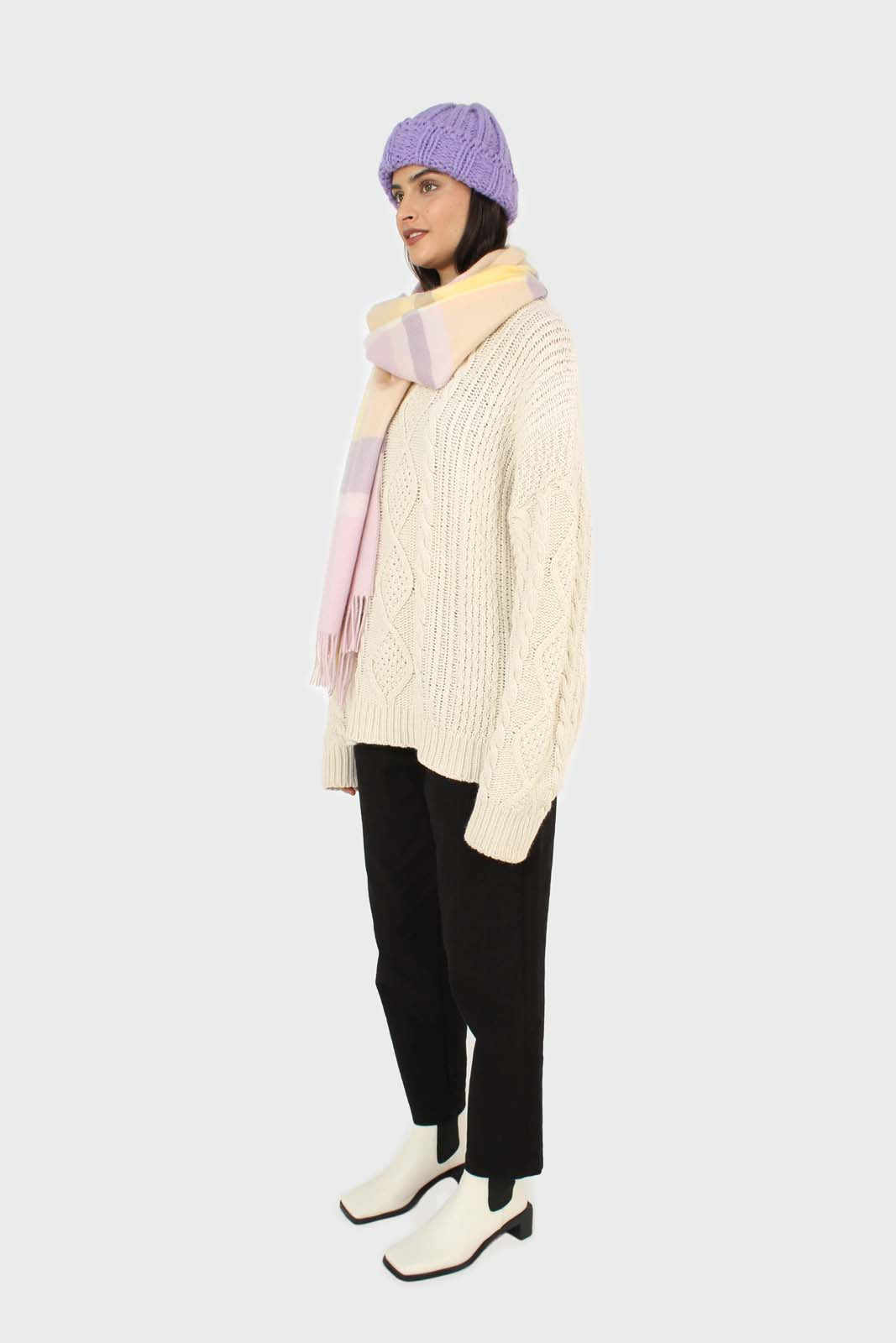 Black dart front loose fit drawstring trousers_4