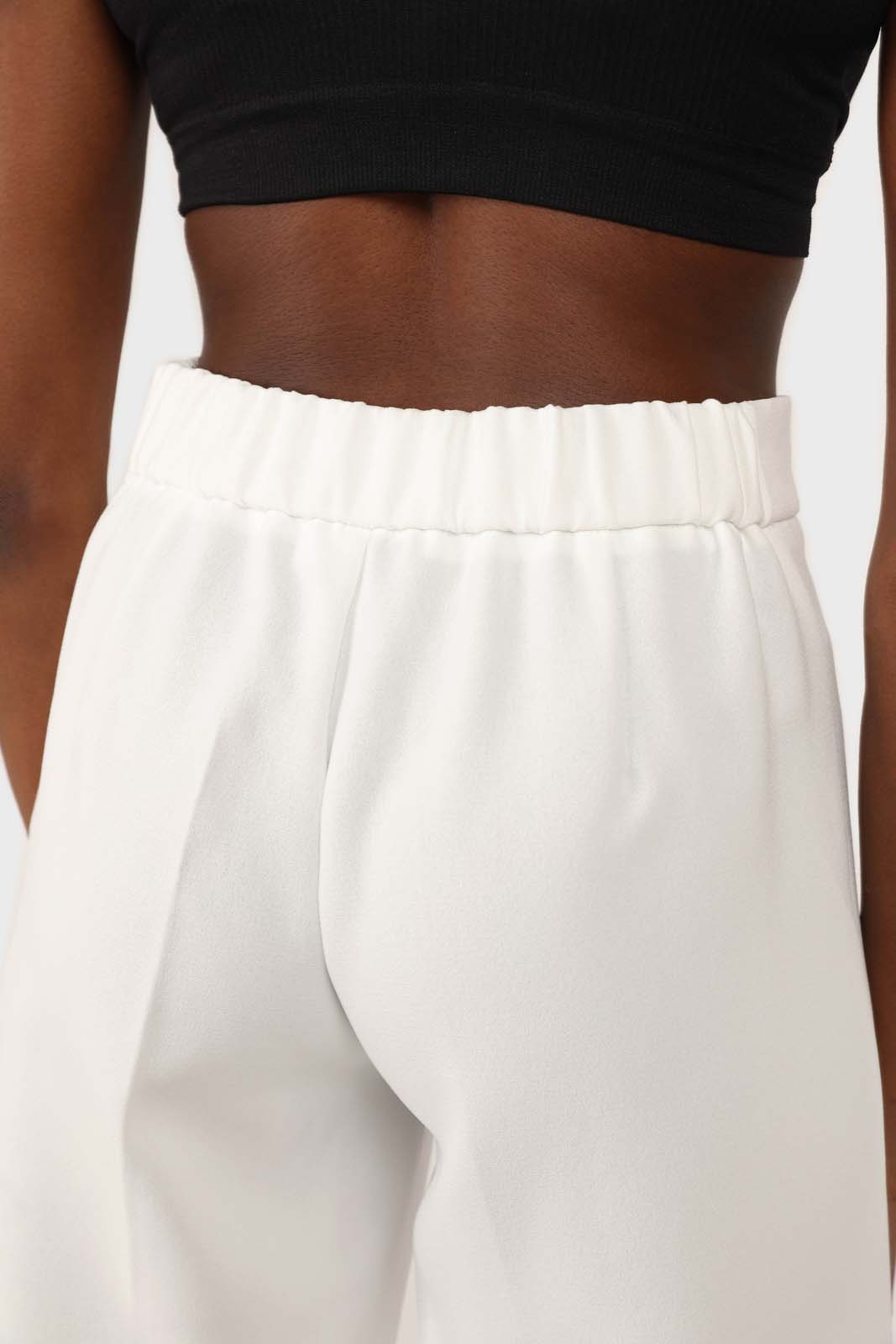 White wide leg trousers_4