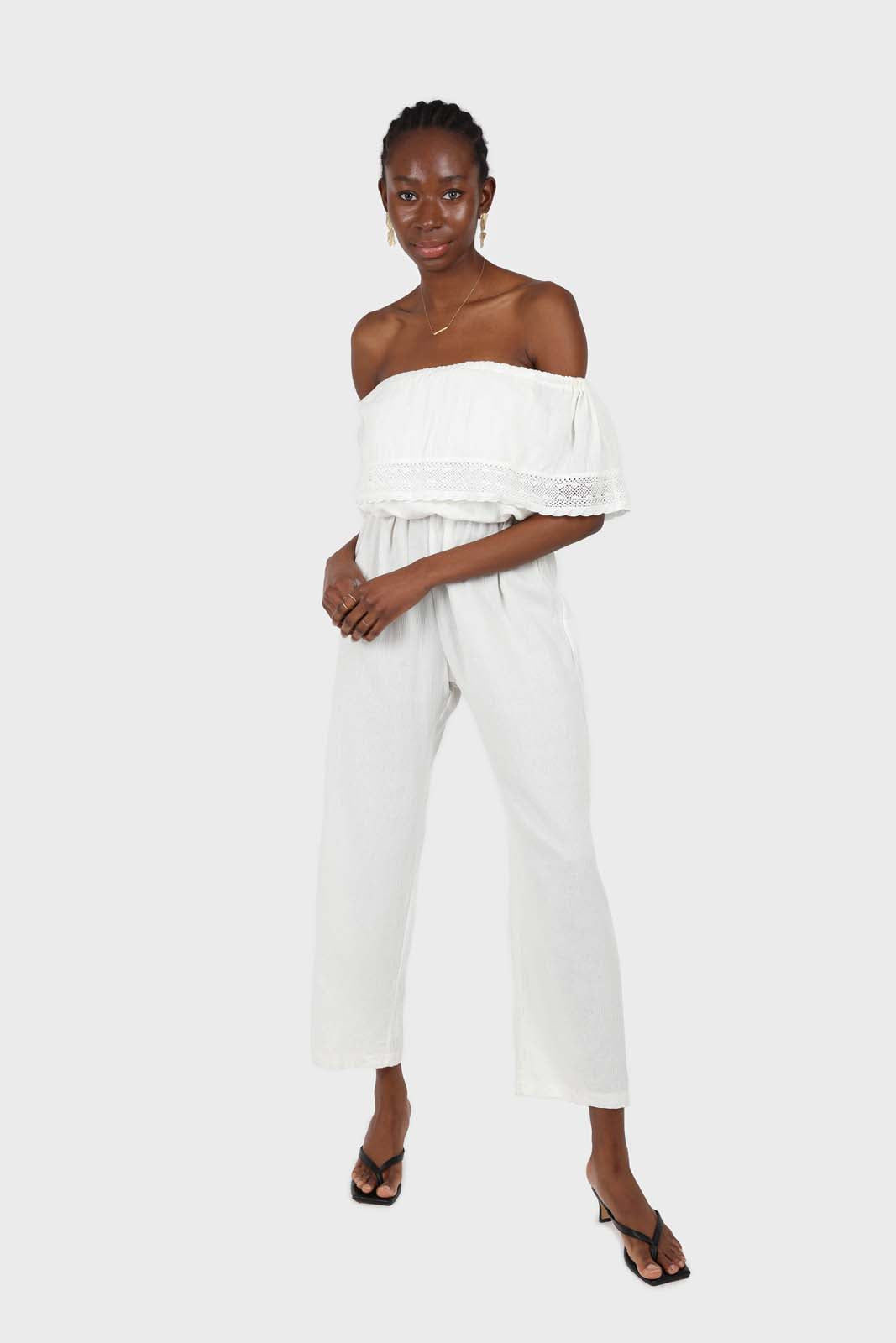 Ivory ruffle off shoulder jumpsuit_1