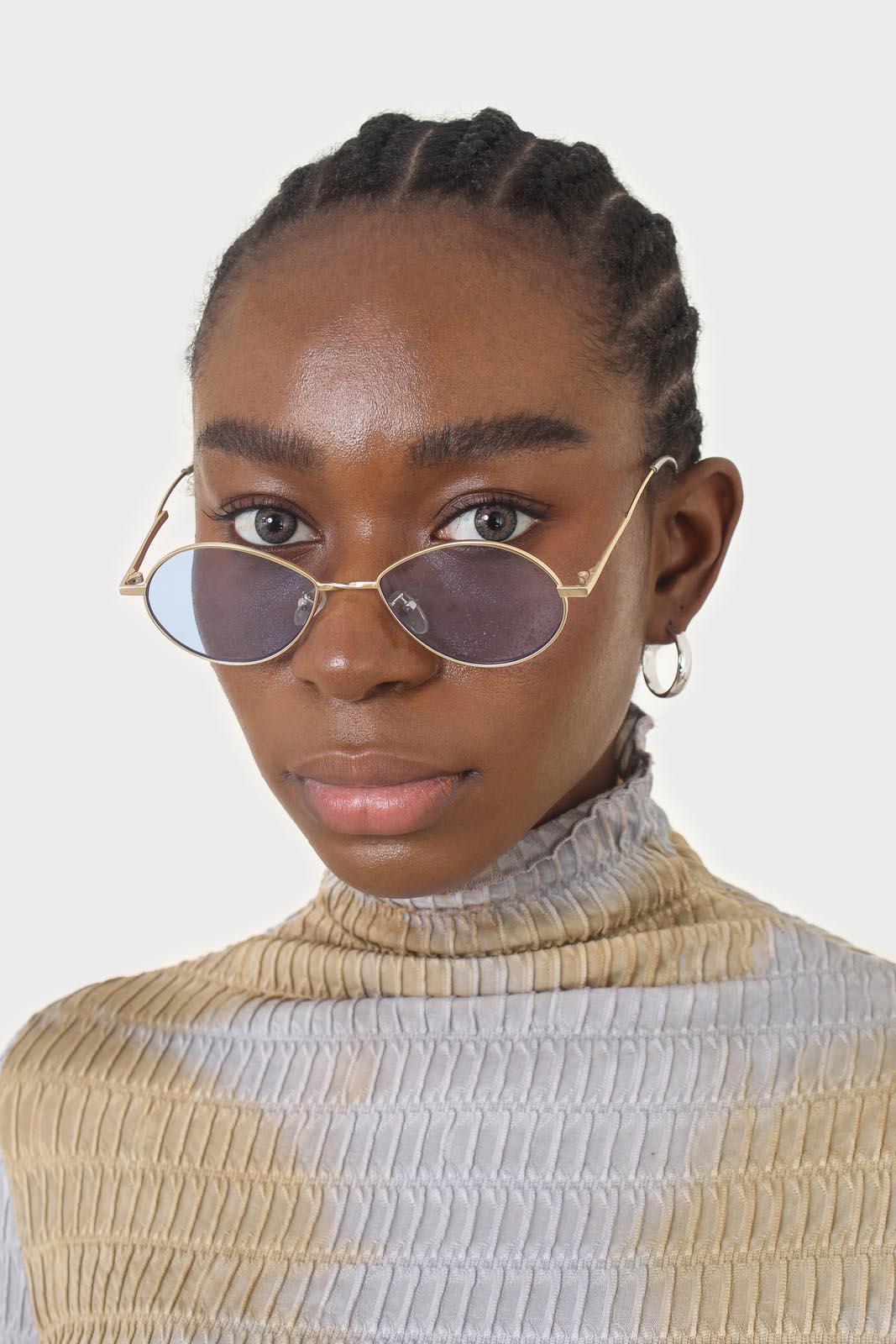 Blue and gold lined dragonfly sunglasses_2