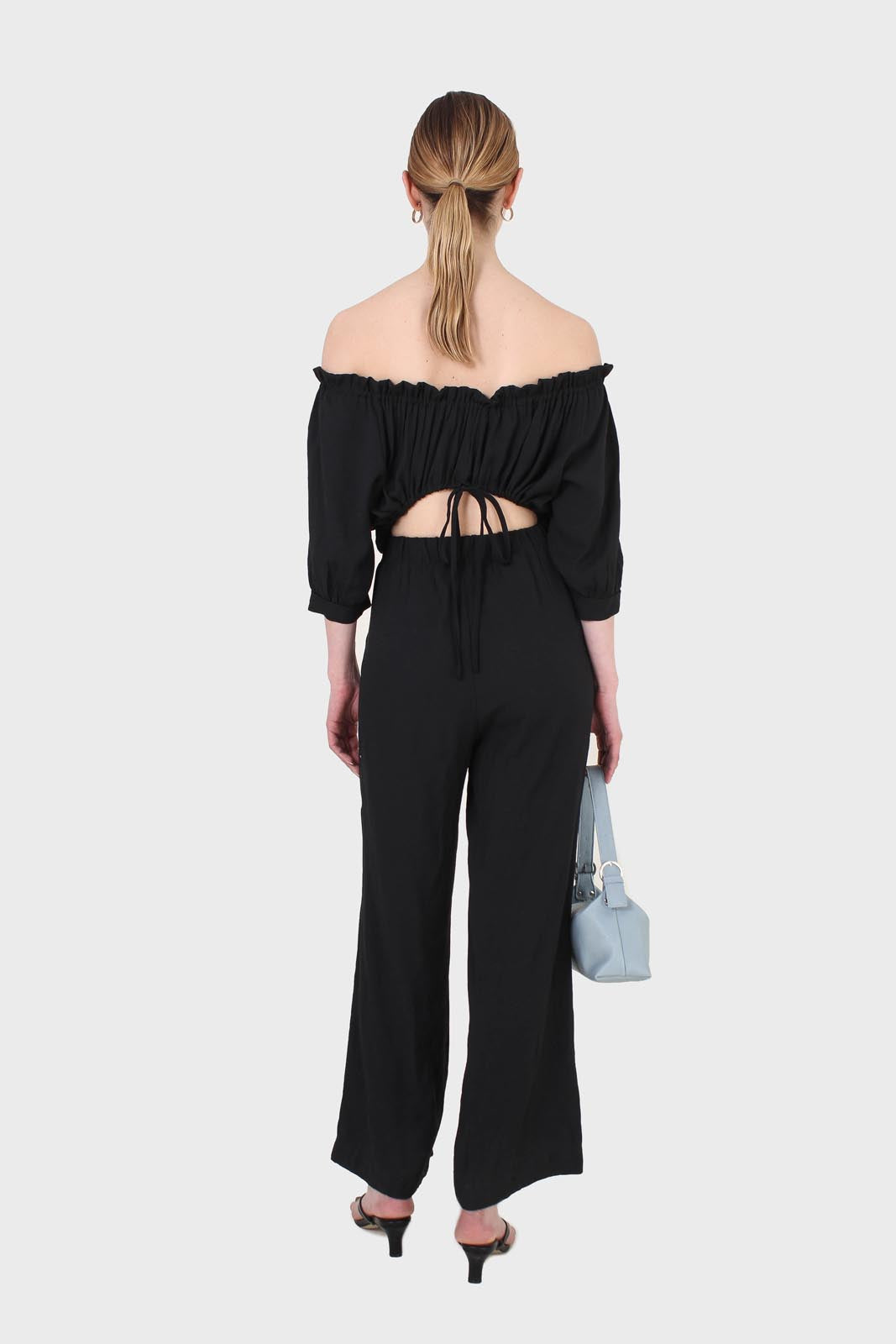 Black off shoulder open back jumpsuit_2