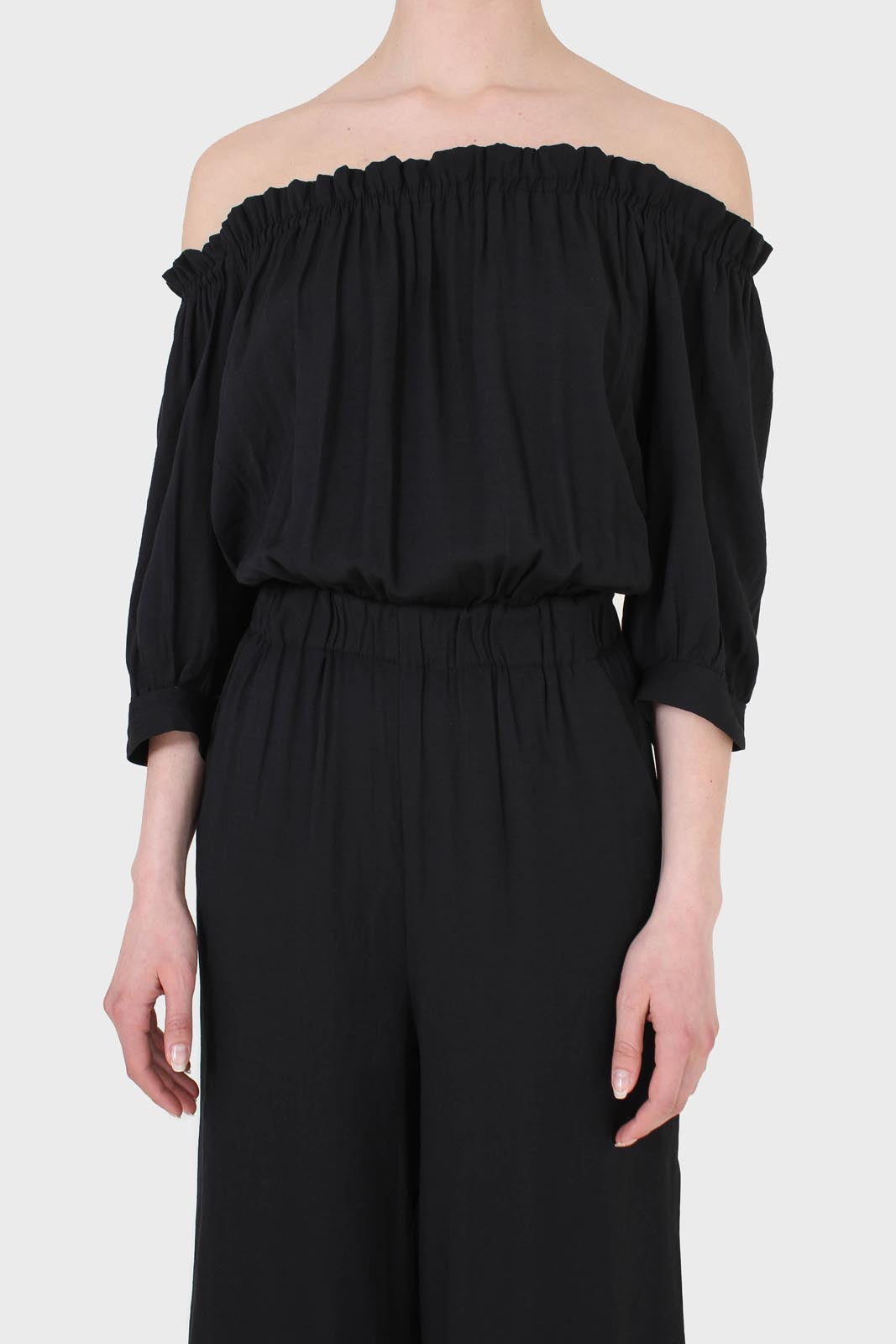 Black off shoulder open back jumpsuit_9