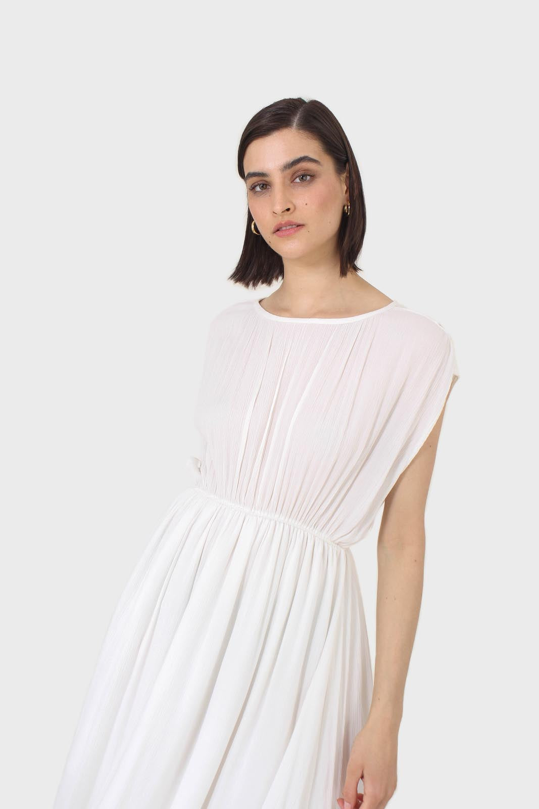 Ivory shirring sleeveless maxi dress_6