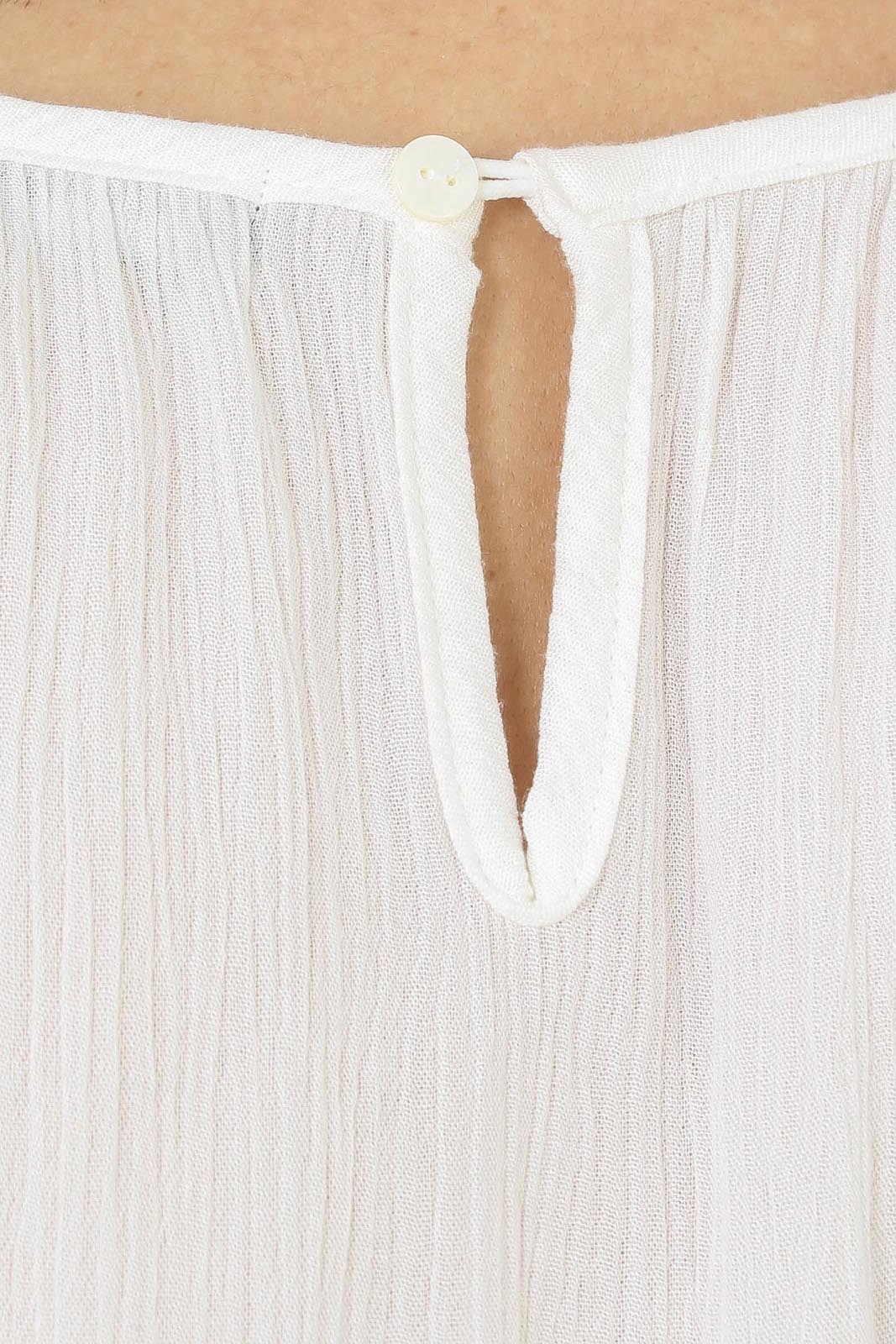 Ivory shirring sleeveless maxi dress_4